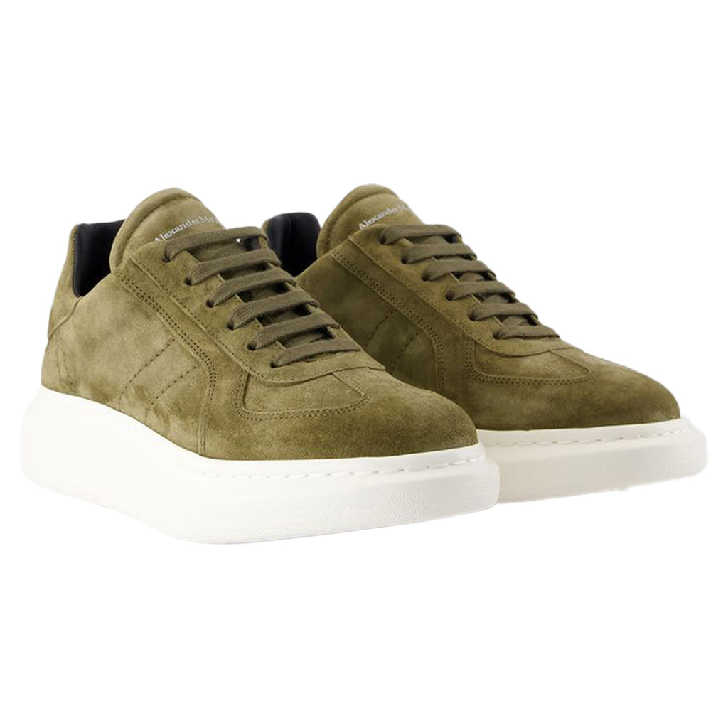 Women's Oversize Sneakers - Alexander McQueen - Leather - Khaki