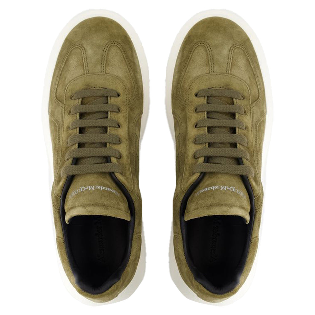 Women's Oversize Sneakers - Alexander McQueen - Leather - Khaki