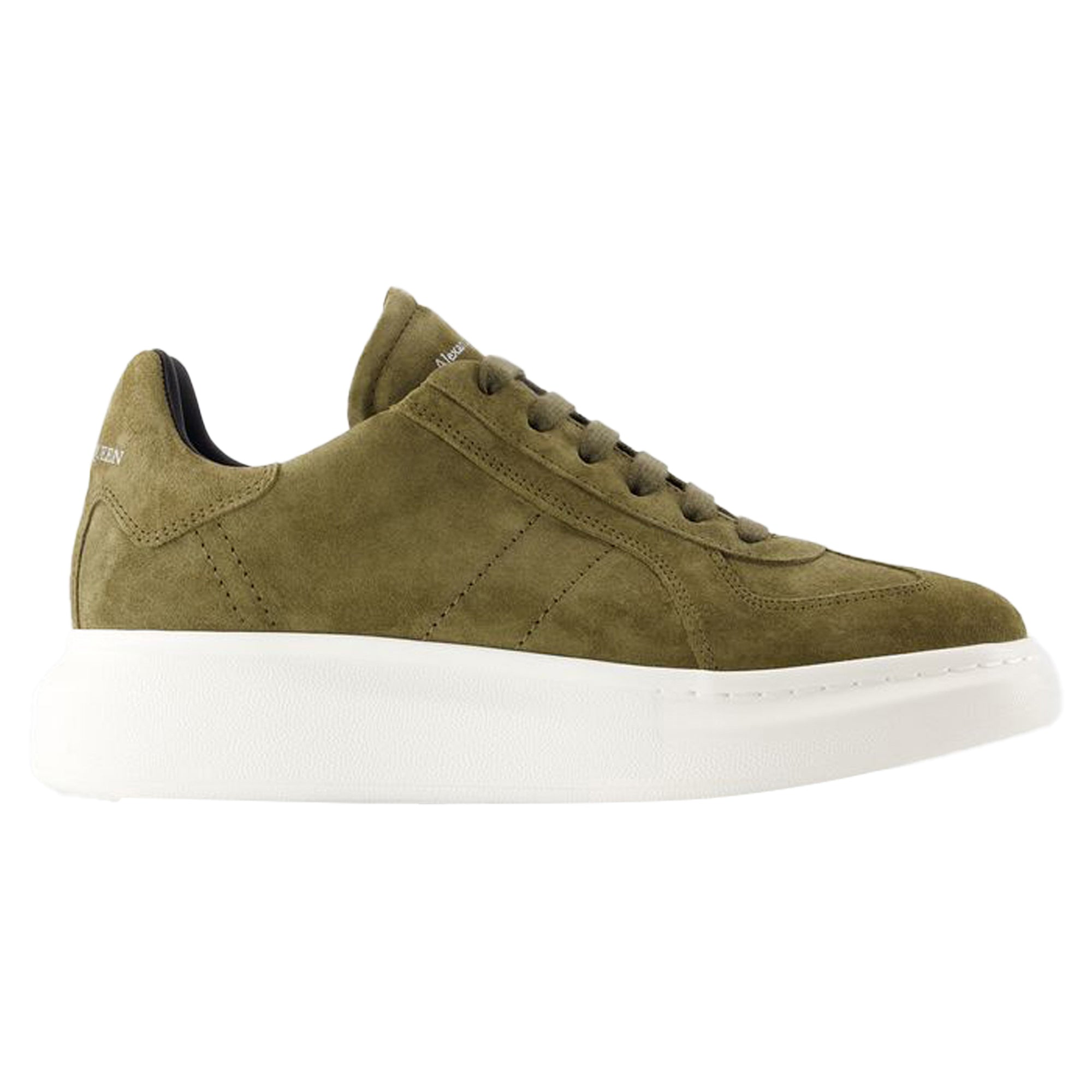 Women's Oversize Sneakers - Alexander McQueen - Leather - Khaki