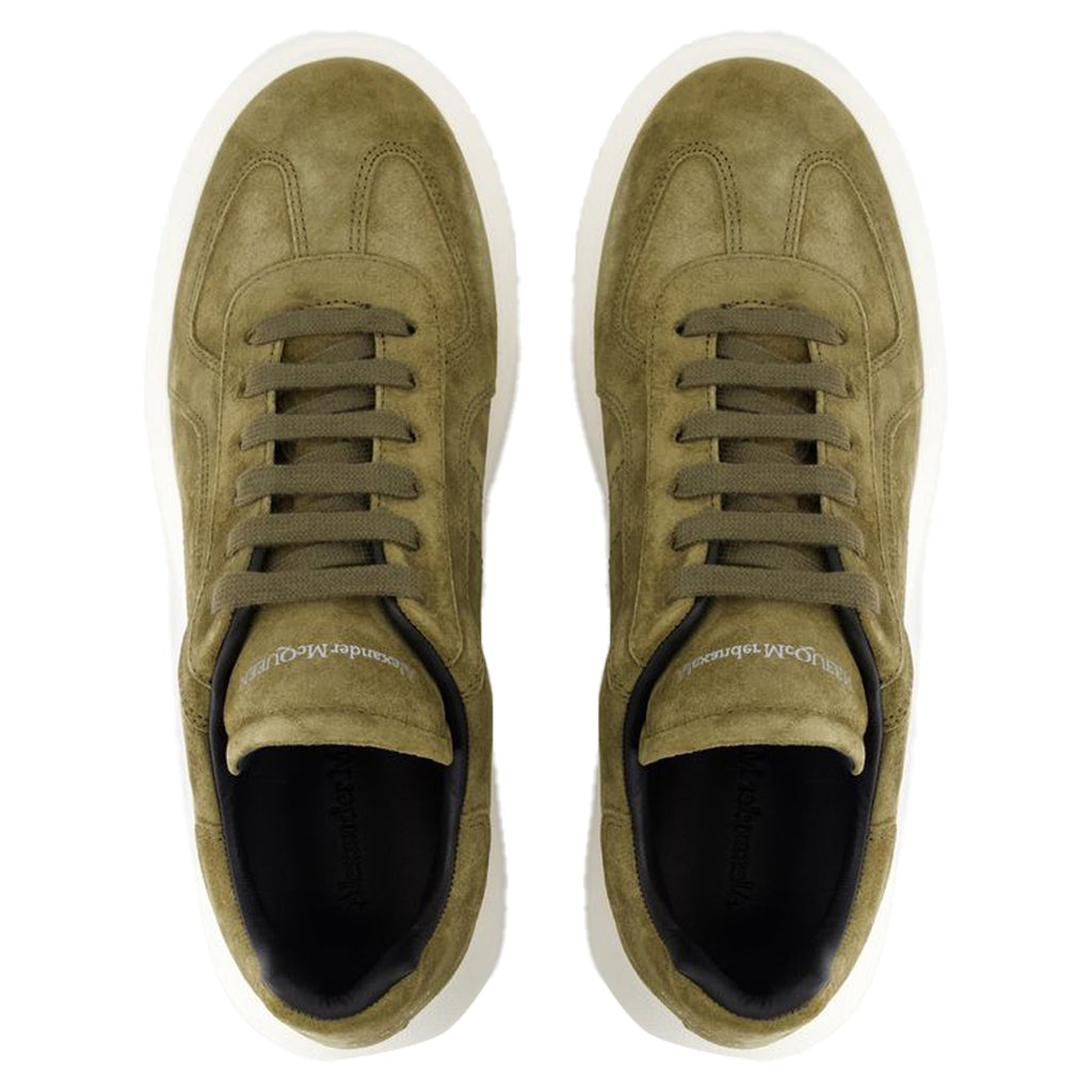 Women's Oversize Sneakers - Alexander McQueen - Leather - Khaki