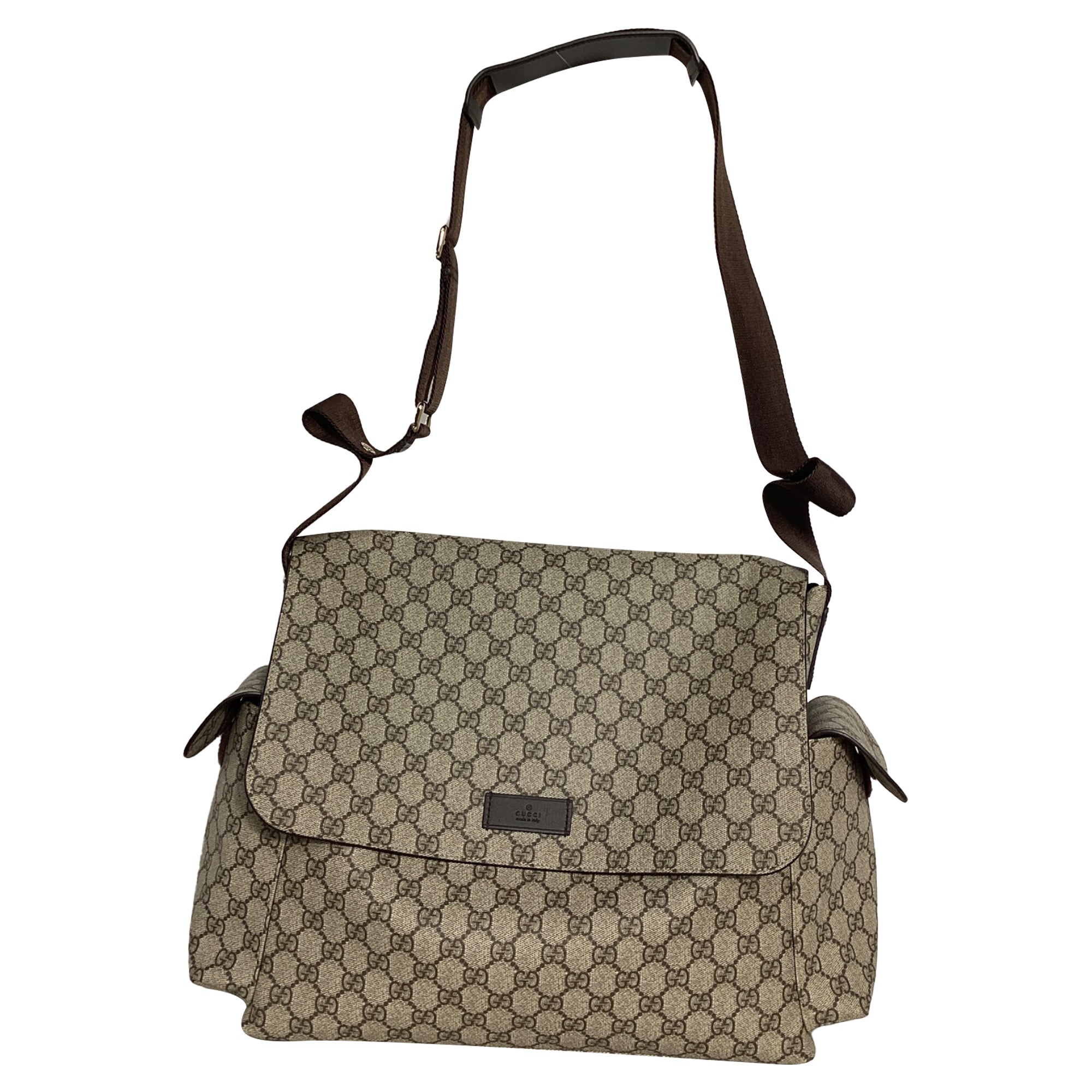 Diaper Bag GG Coated Canvas