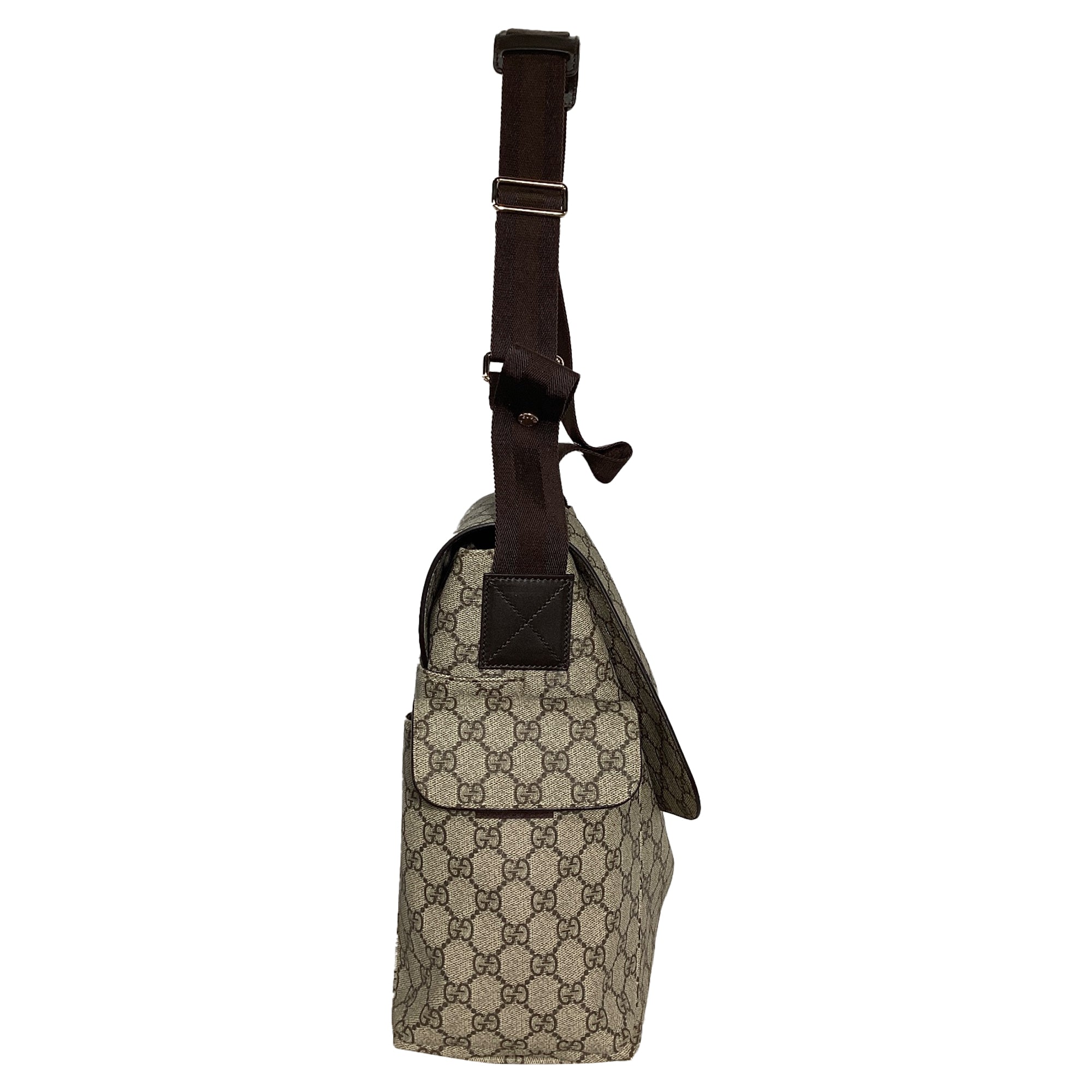 Diaper Bag GG Coated Canvas