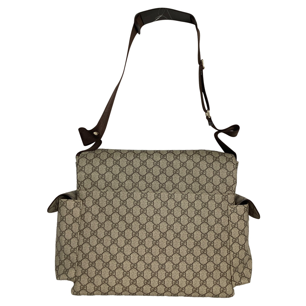 Diaper Bag GG Coated Canvas