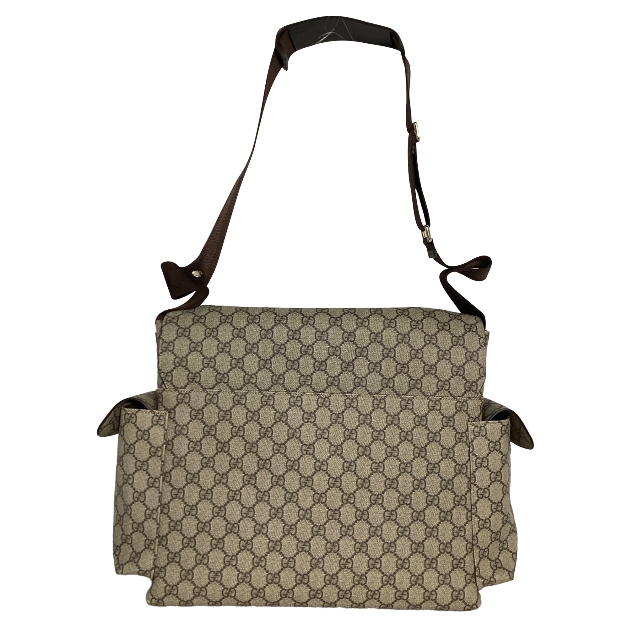 Diaper Bag GG Coated Canvas