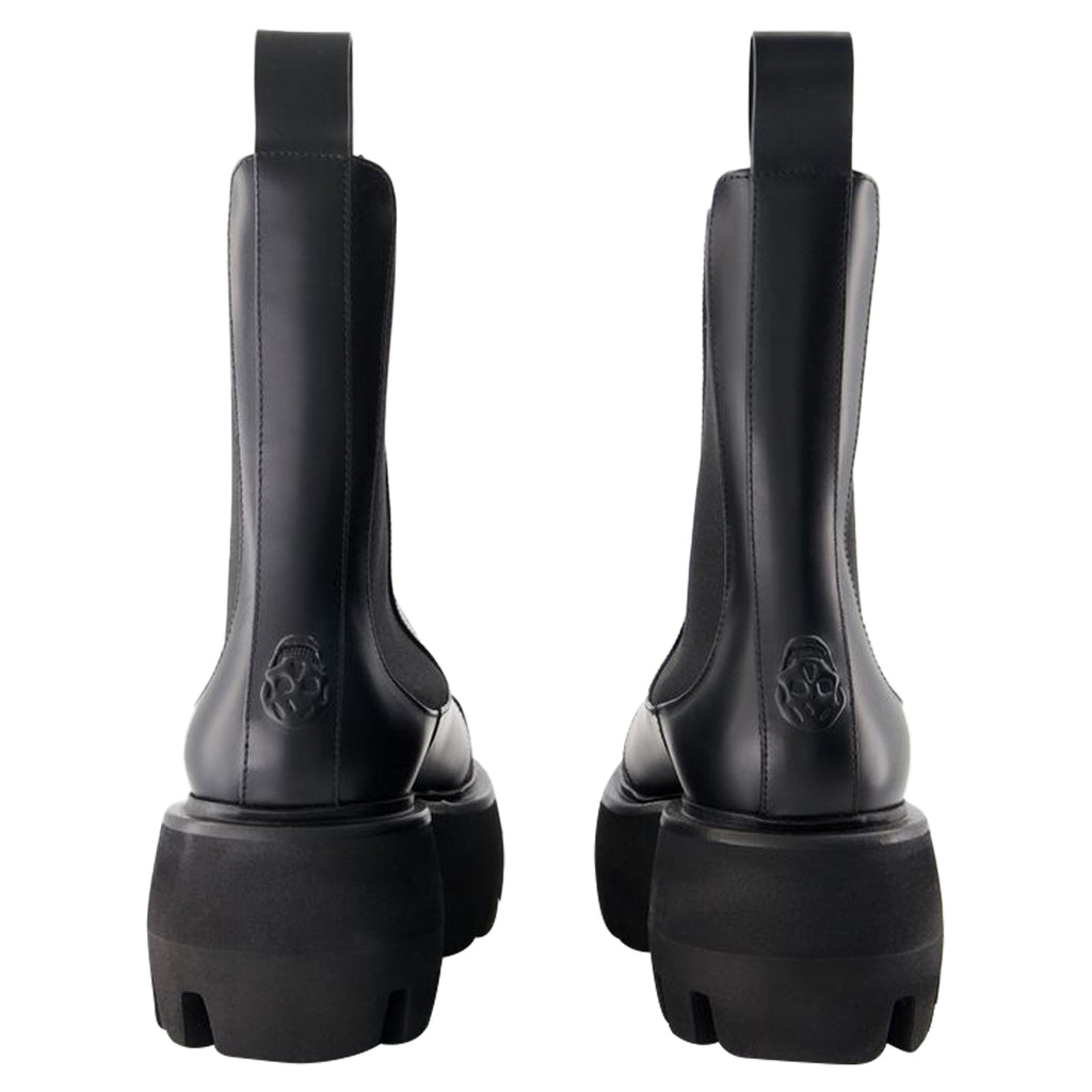 Women's Ankle Boots - Alexander McQueen - Leather - Black