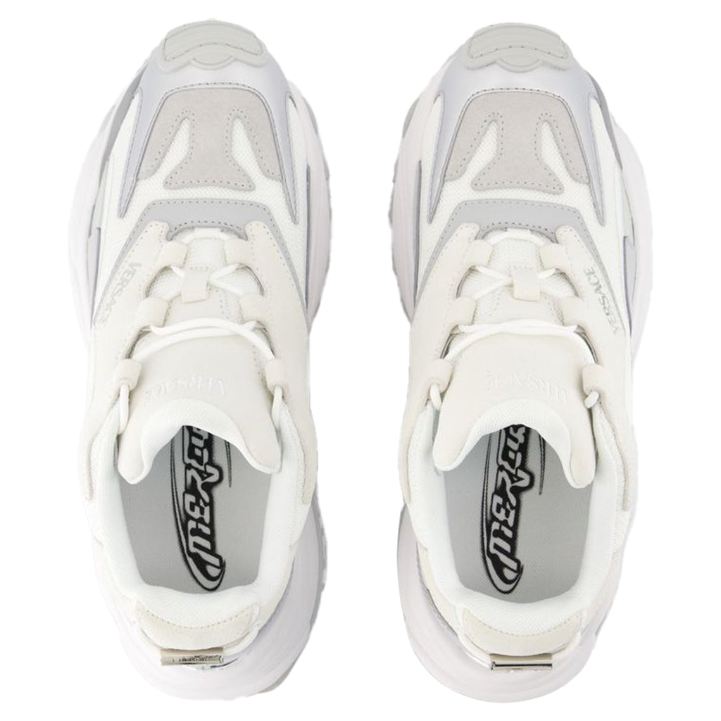 Women's Low Top Sneakers - Versace - Leather - White