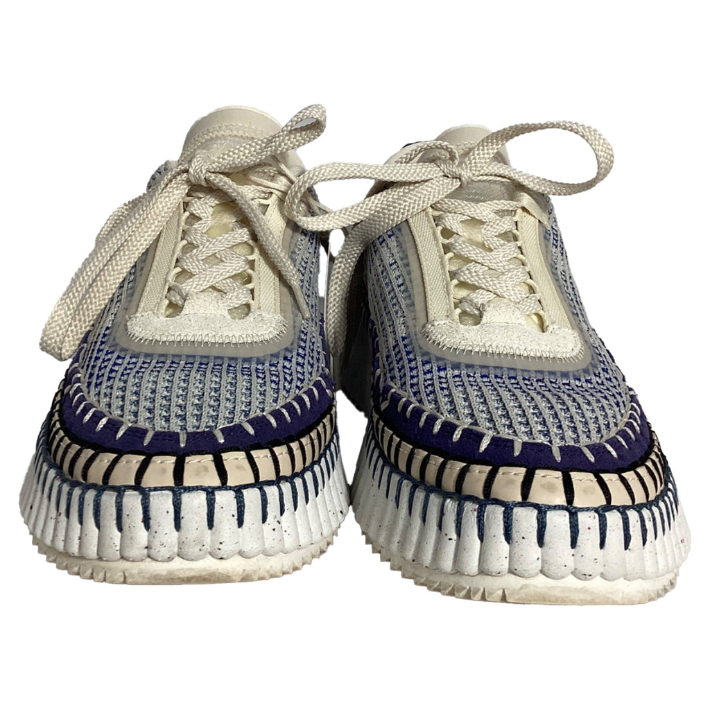 Women's Chloé Nama Platform Sneakers in Multicolor Recycled Nylon