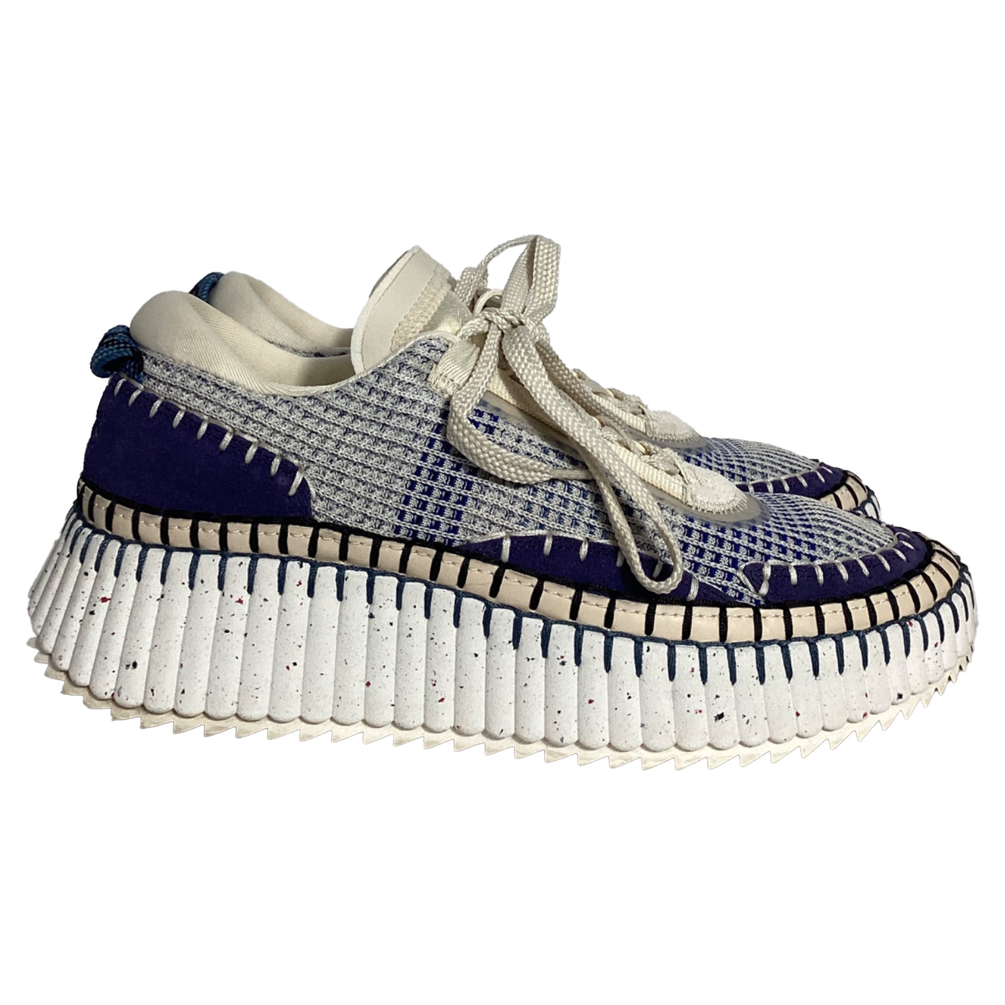 Women's Chloé Nama Platform Sneakers in Multicolor Recycled Nylon