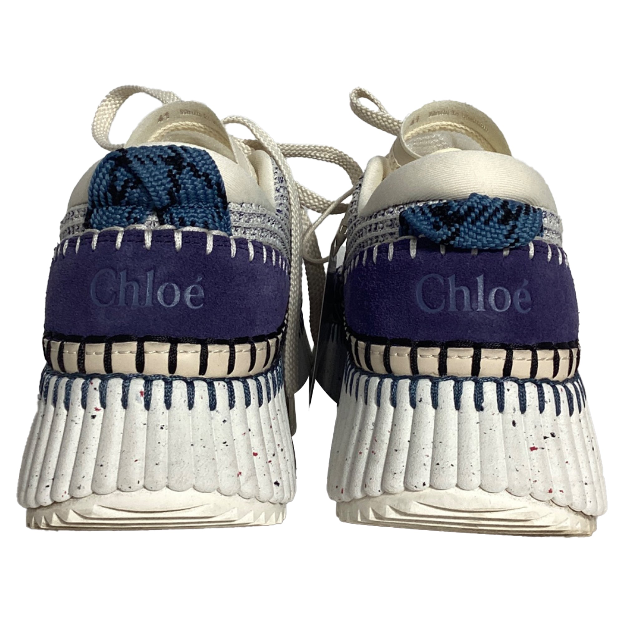 Women's Chloé Nama Platform Sneakers in Multicolor Recycled Nylon