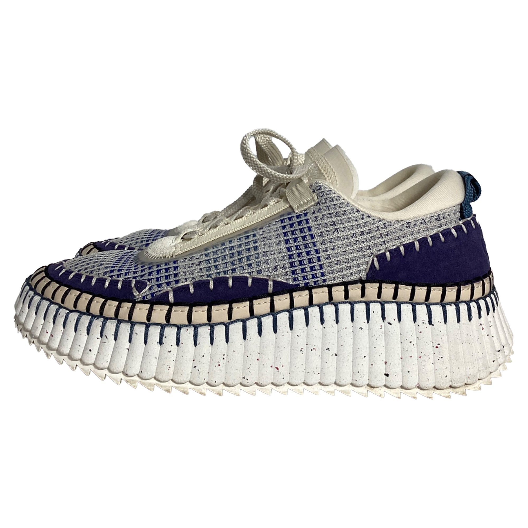 Women's Chloé Nama Platform Sneakers in Multicolor Recycled Nylon