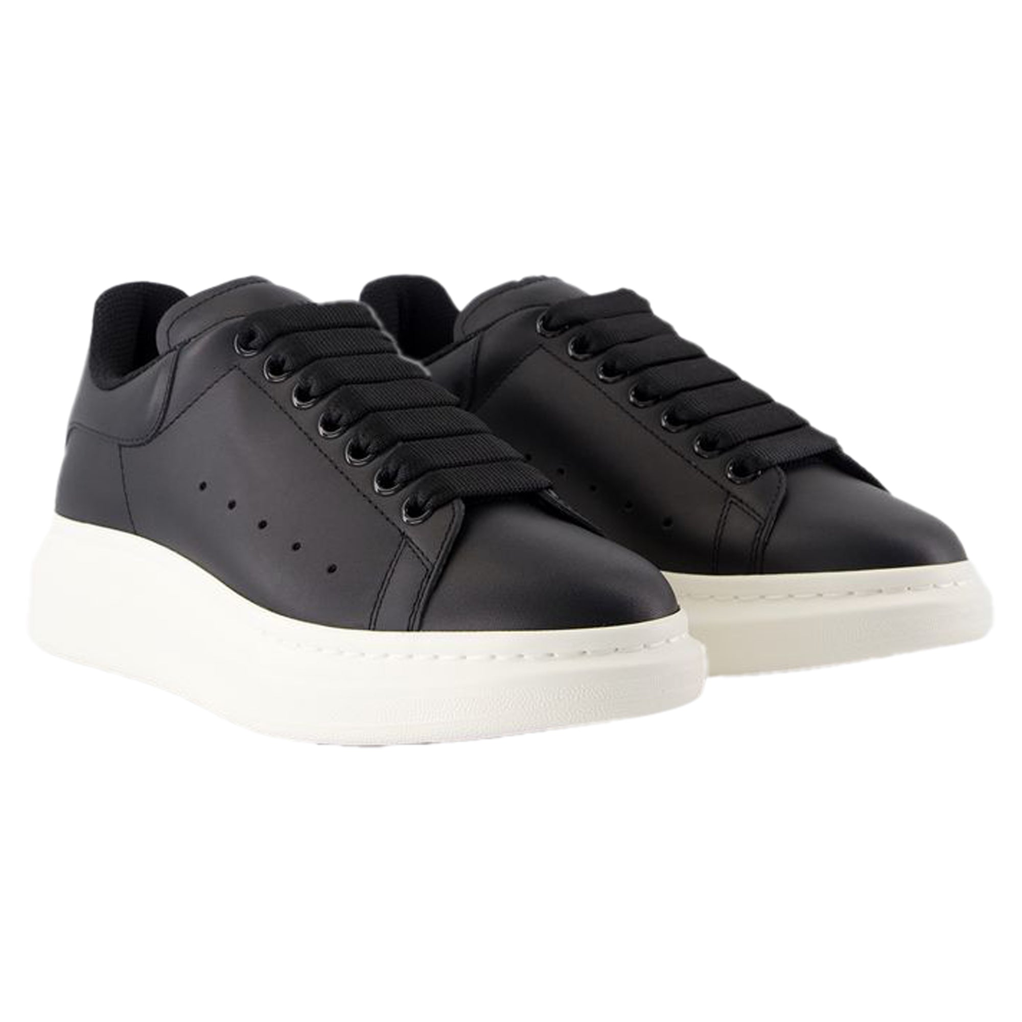 Women's Oversize Sneakers - Alexander McQueen - Leather - Black