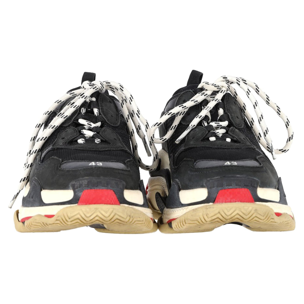 Men's Balenciaga Triple S Sneakers in Black Polyester