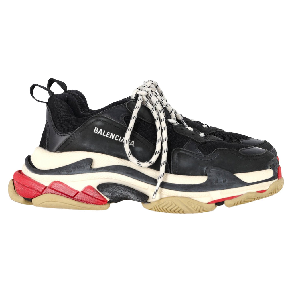 Men's Balenciaga Triple S Sneakers in Black Polyester