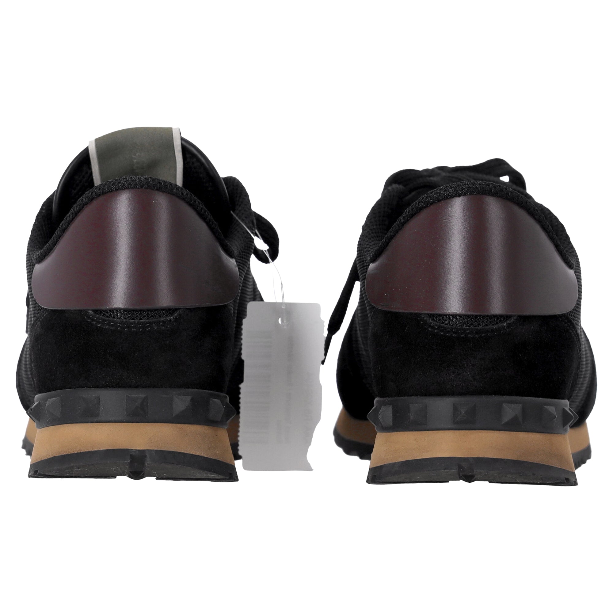 Men's Valentino Garavani Rockrunner Sneakers in Black Mixed Media