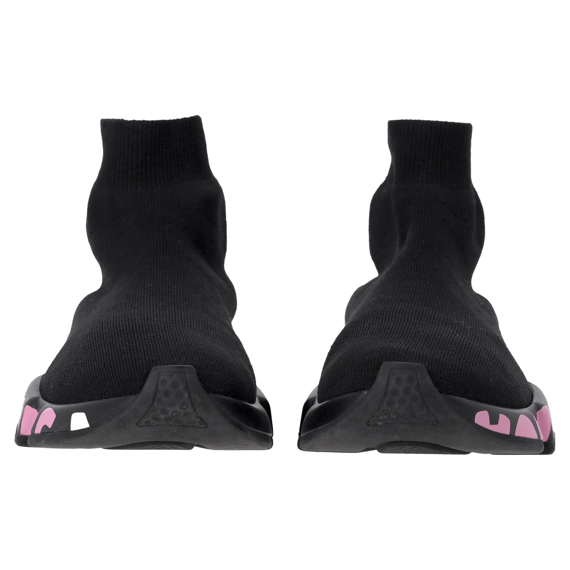 Women's Balenciaga Graffiti Speed Sneakers in Black Polyester