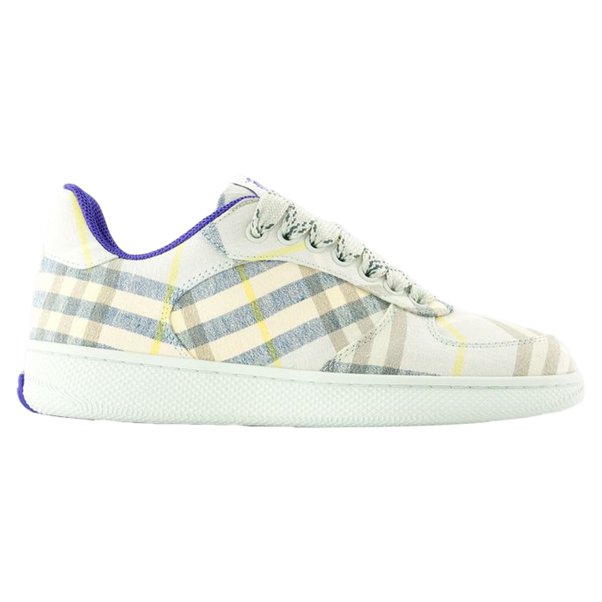 Women's Terrace Check Sneakers - Burberry - Linen - Multi