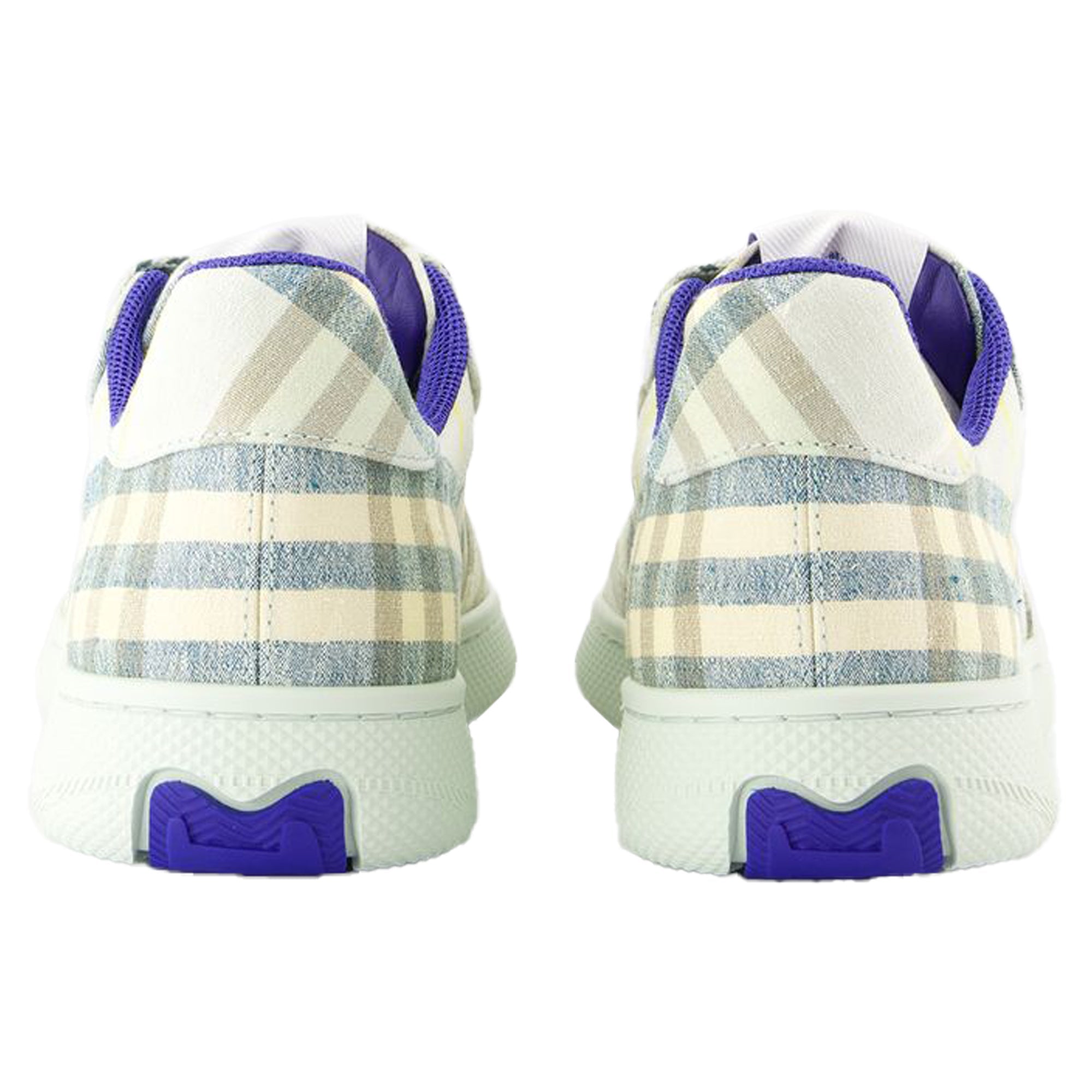 Women's Terrace Check Sneakers - Burberry - Linen - Multi