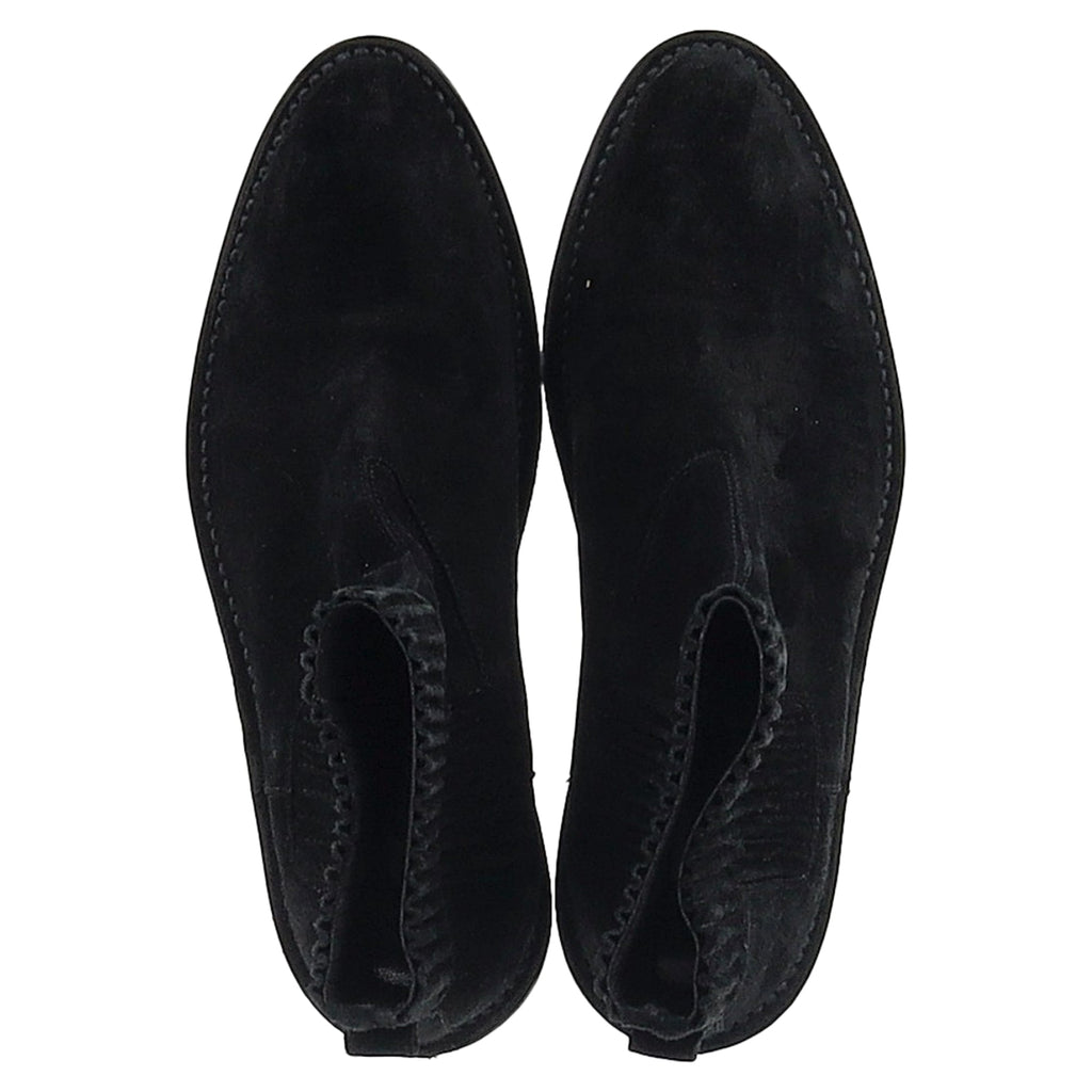 Women's Balenciaga Chelsea Boots in Black Suede