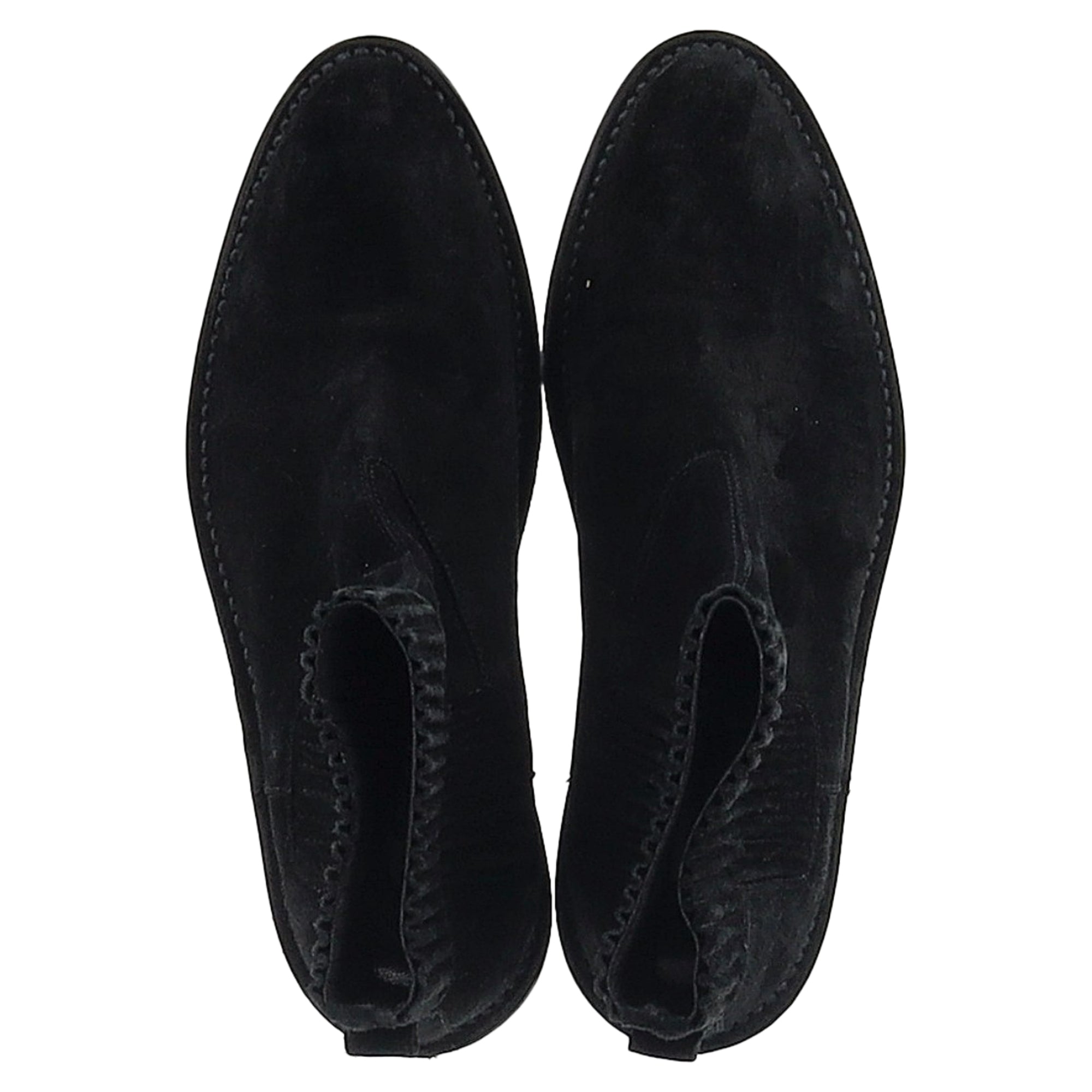 Women's Balenciaga Chelsea Boots in Black Suede