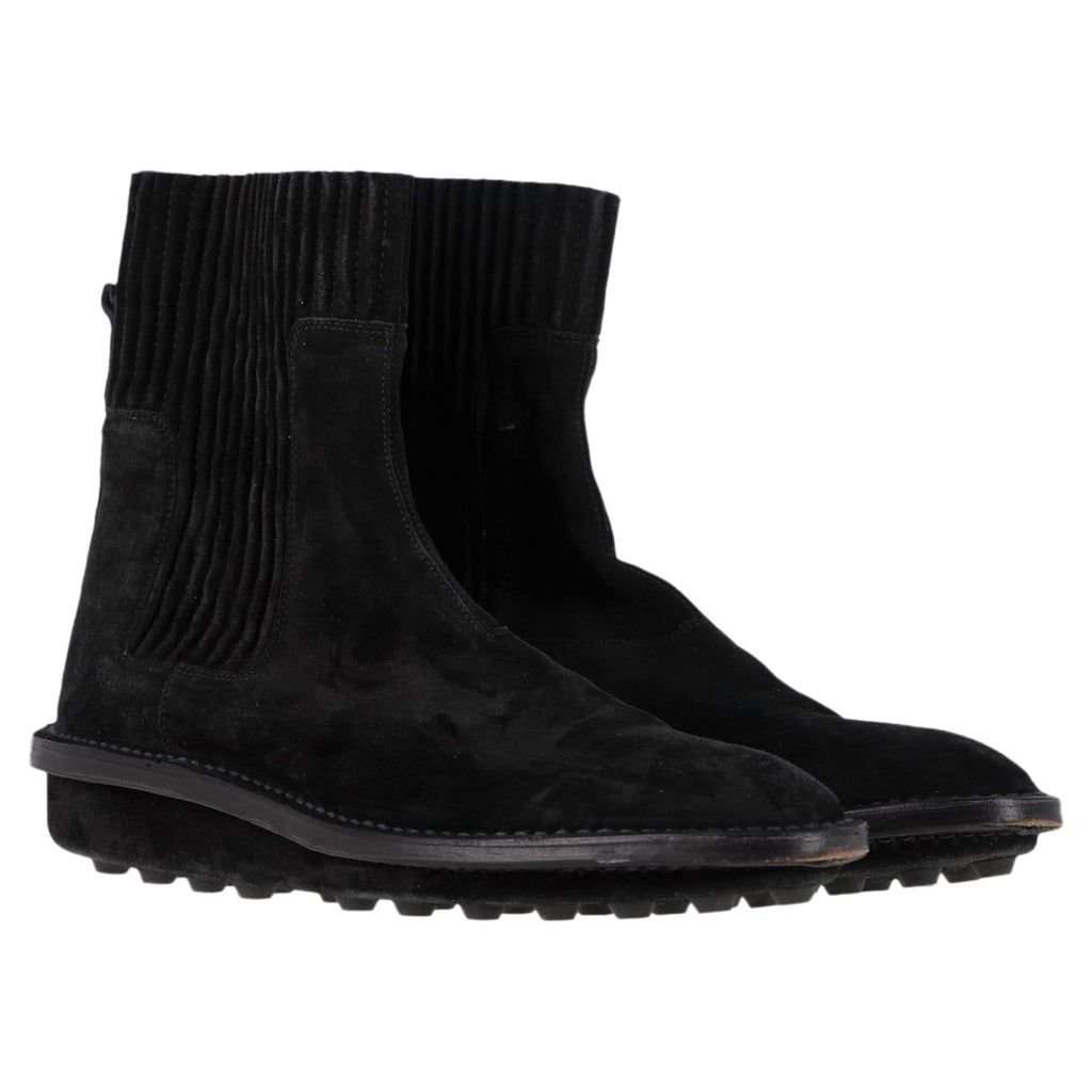 Women's Balenciaga Chelsea Boots in Black Suede