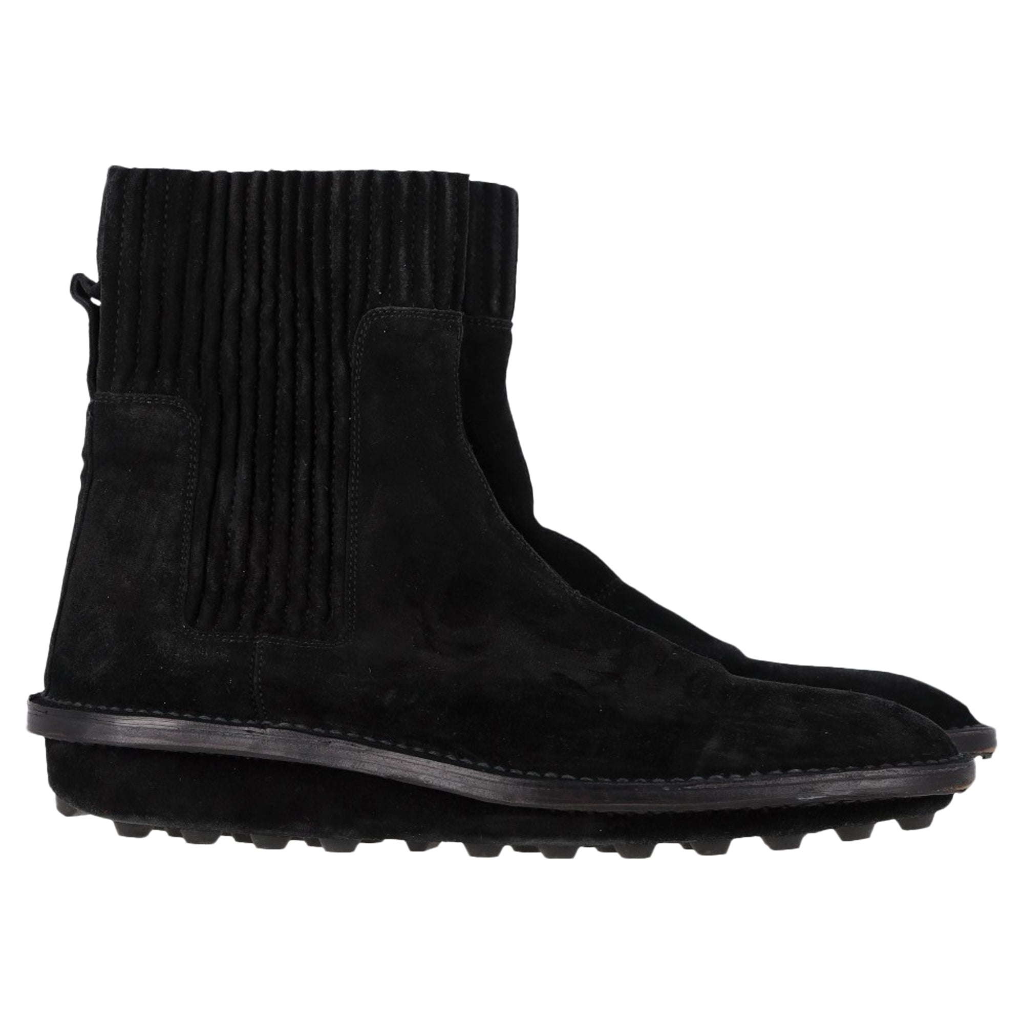 Women's Balenciaga Chelsea Boots in Black Suede