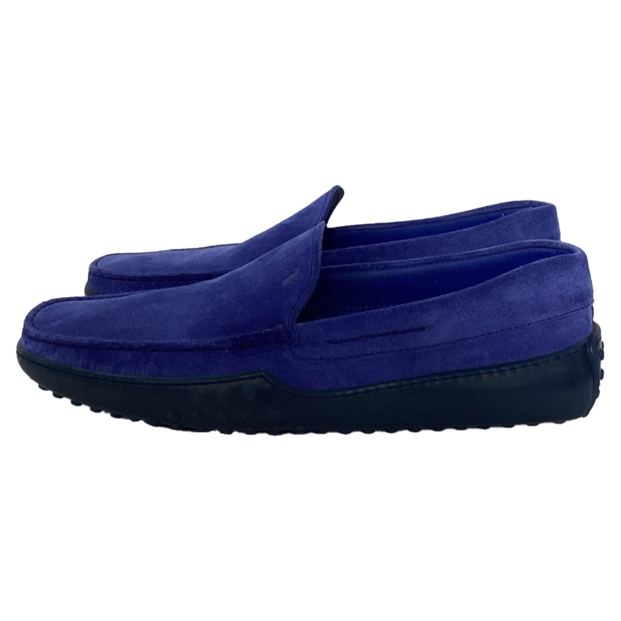 Men's Tod's Slip-On Loafers in Blue Suede