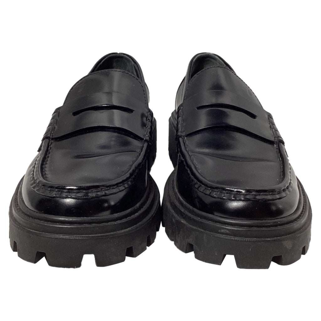 Women's Tod's Penny Loafers in Black Leather
