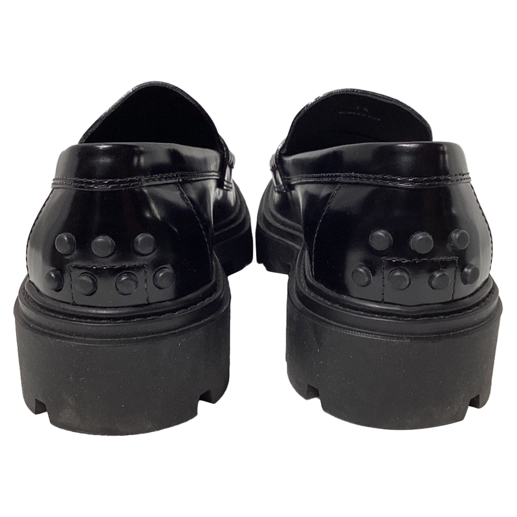 Women's Tod's Penny Loafers in Black Leather