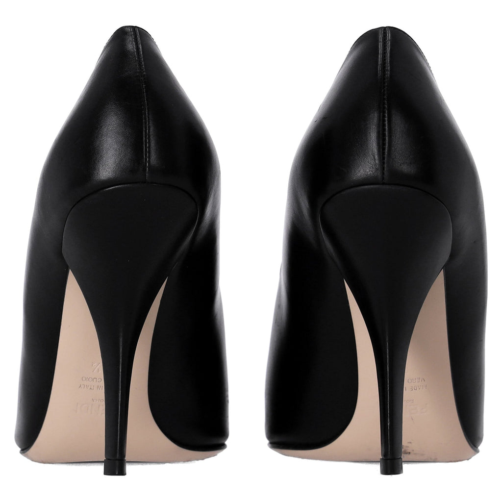 Fendi Pointed Pumps in Black and Nude Leather