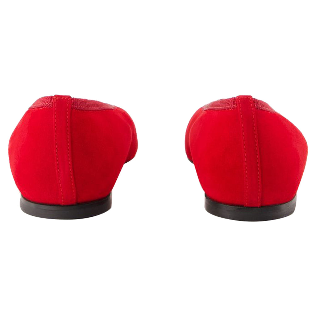 Women's Minimalist Ballerinas - TOTEME - Leather - Red