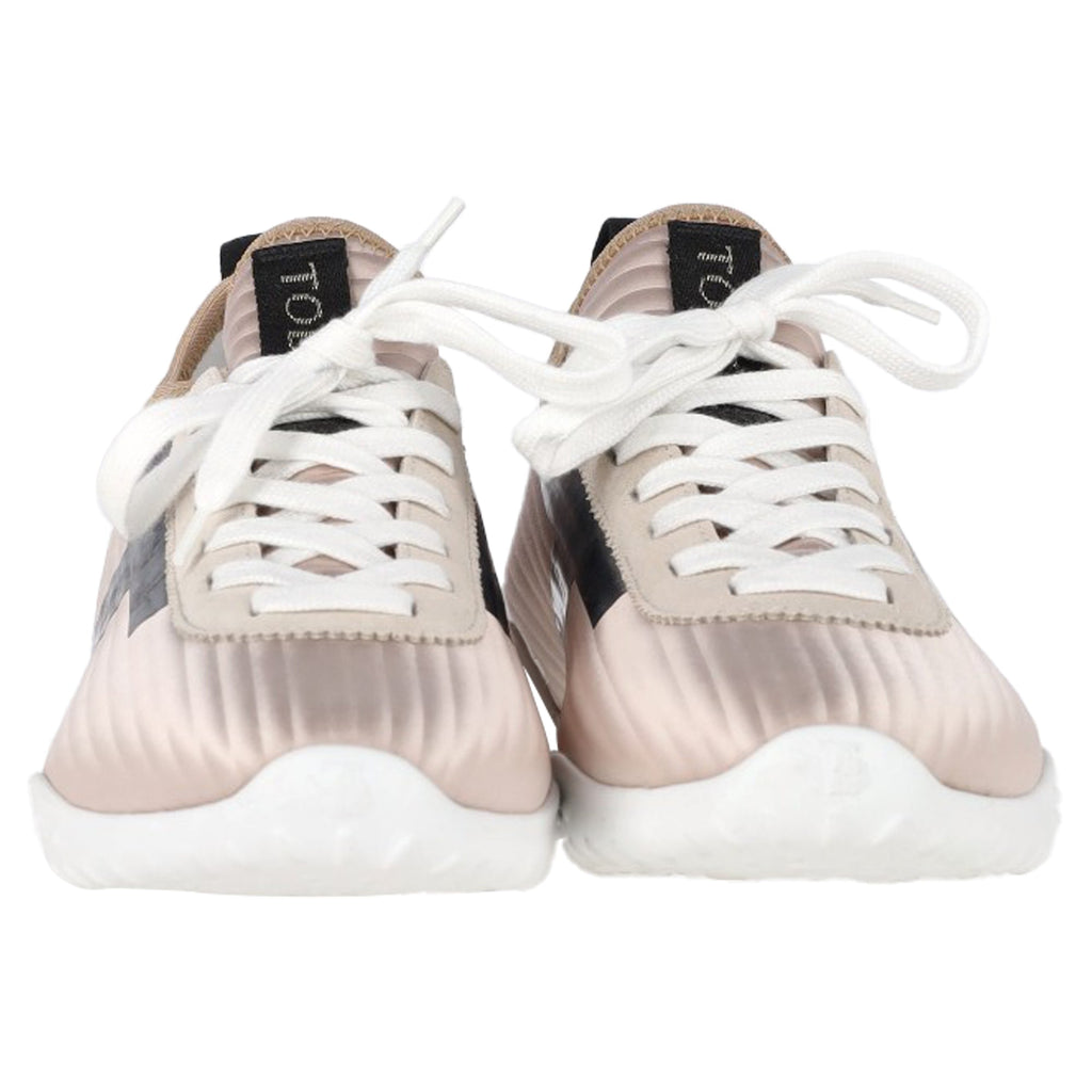 Women's  Tod's Quilted Lace-Up Sneakers in Blush Pink Leather