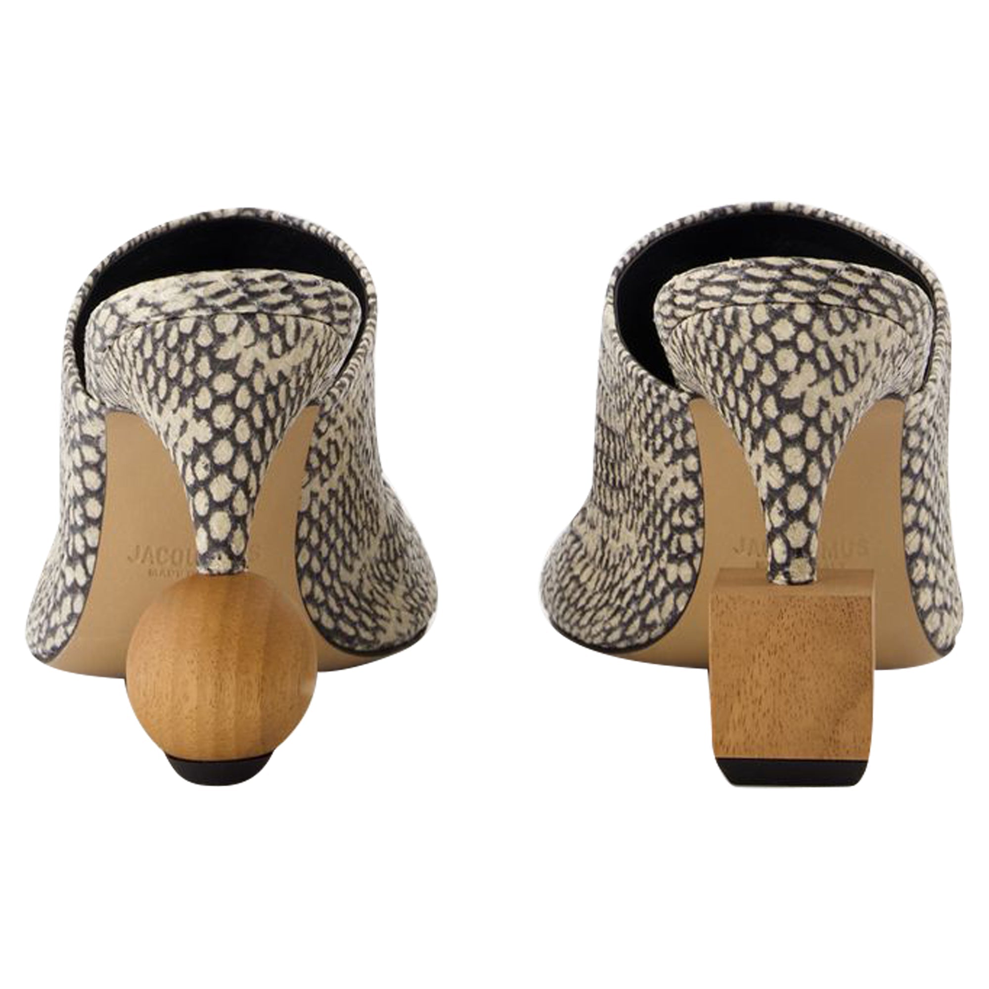 Women's Les Mules Bisou - Jacquemus - Leather - Animal print