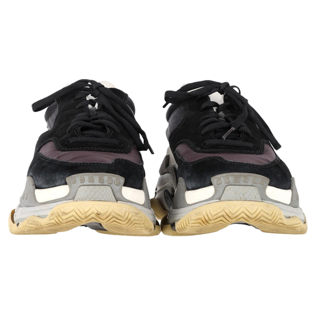 Women's Balenciaga Triple S Sneakers in Black Suede
