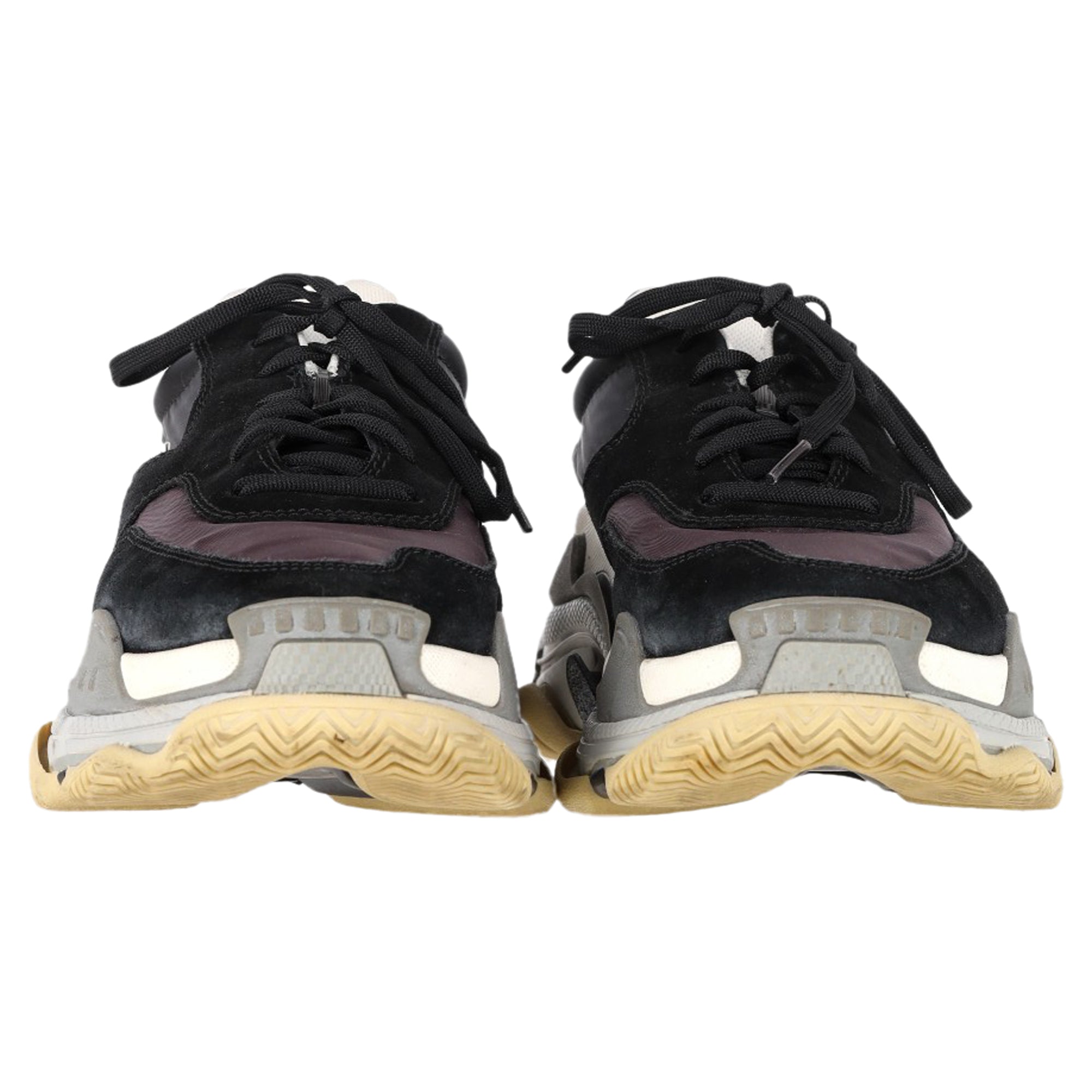 Women's Balenciaga Triple S Sneakers in Black Suede