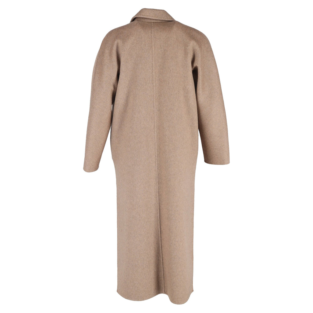 Max Mara Selina Double-Breasted Coat in Beige Cashmere