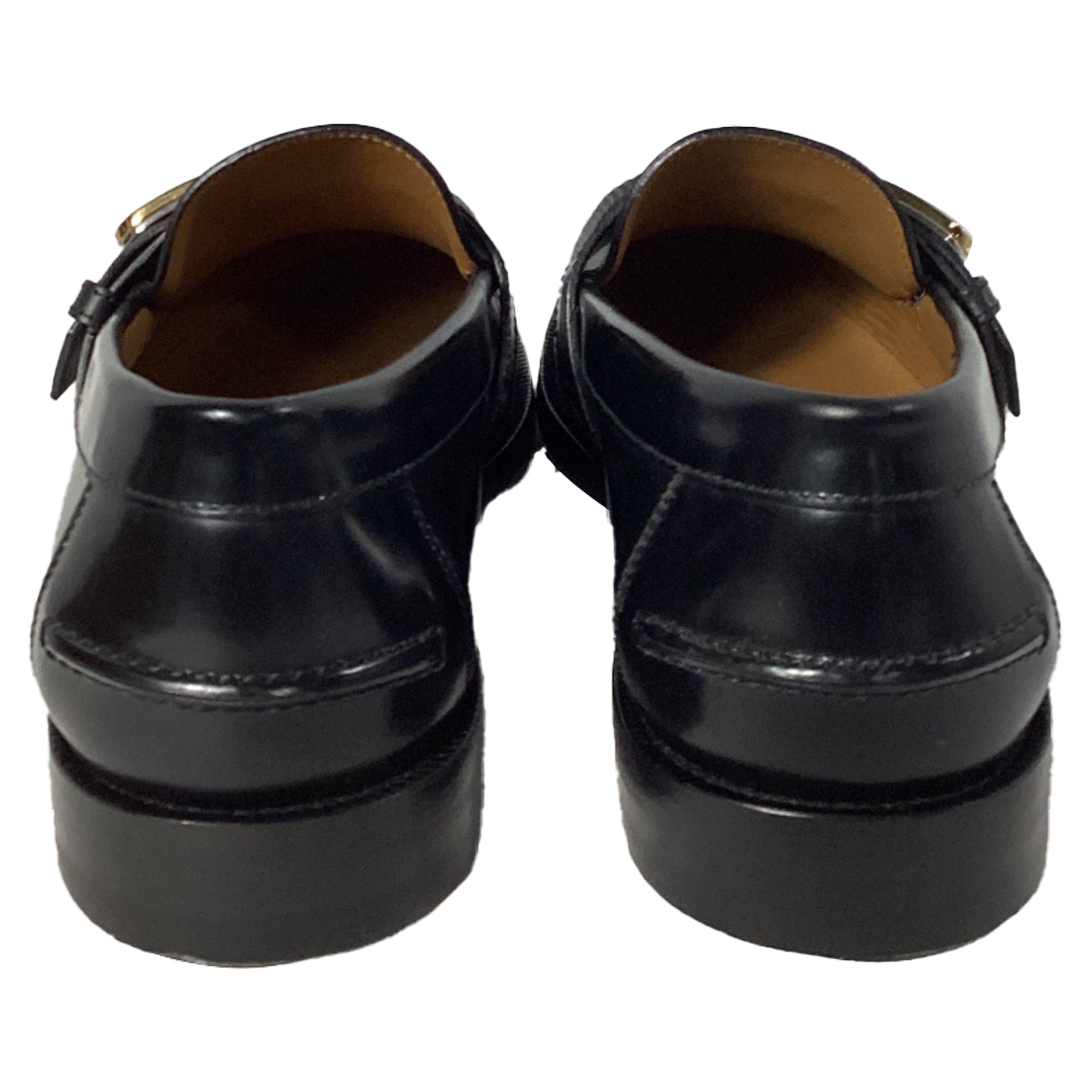 Gucci Millennial Ribot Loafers in Black Leather
