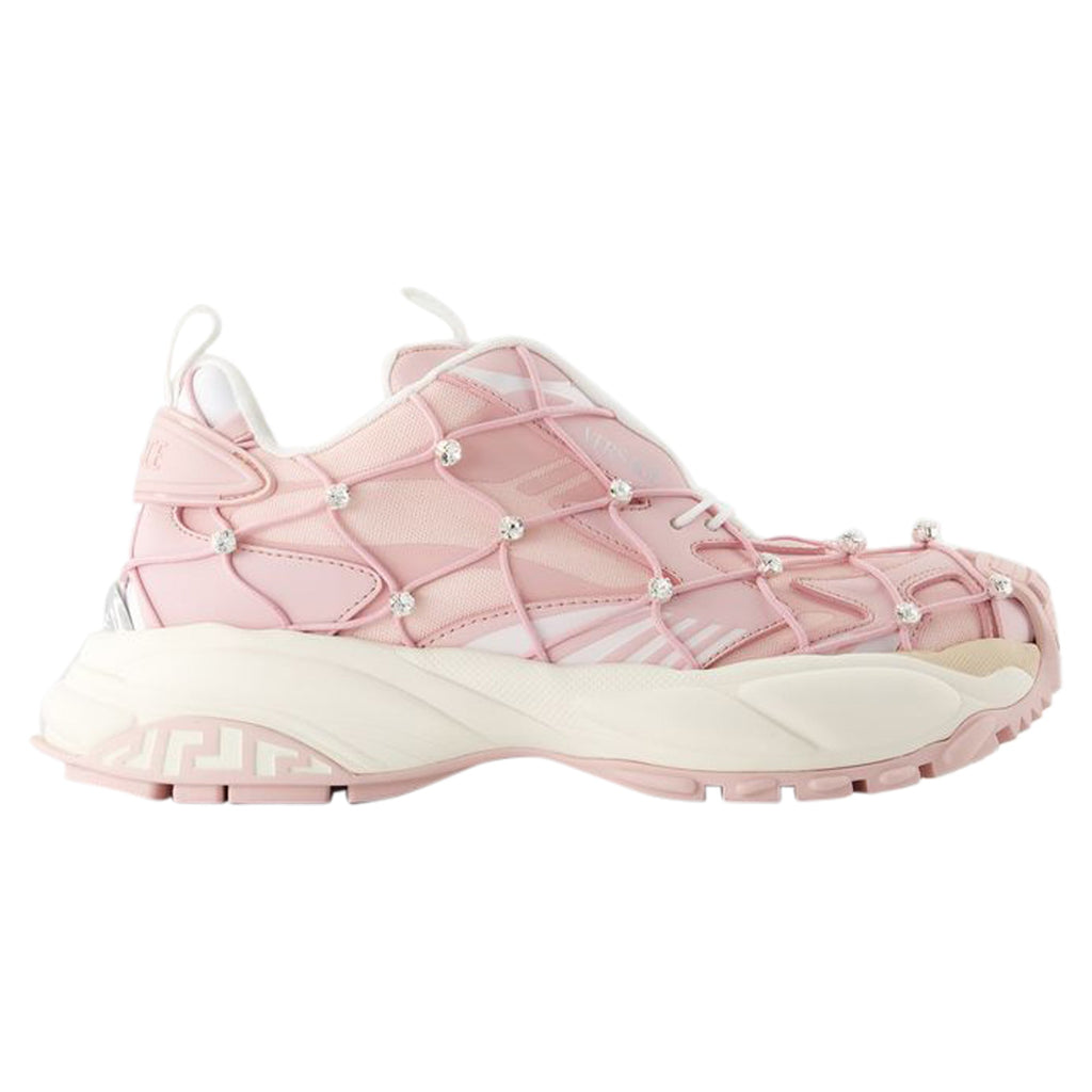 Women's Sneakers - Versace - Leather - Pink