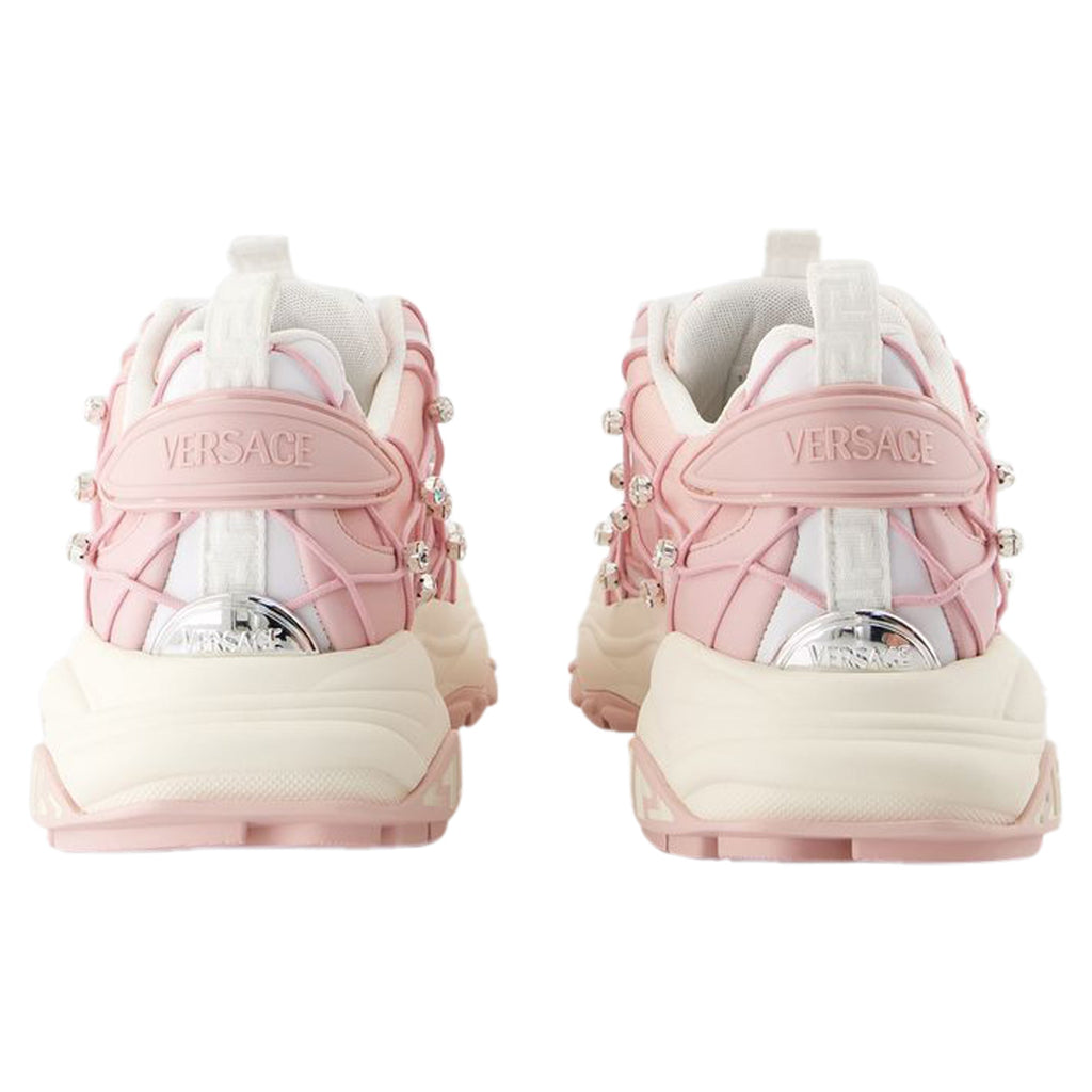 Women's Sneakers - Versace - Leather - Pink