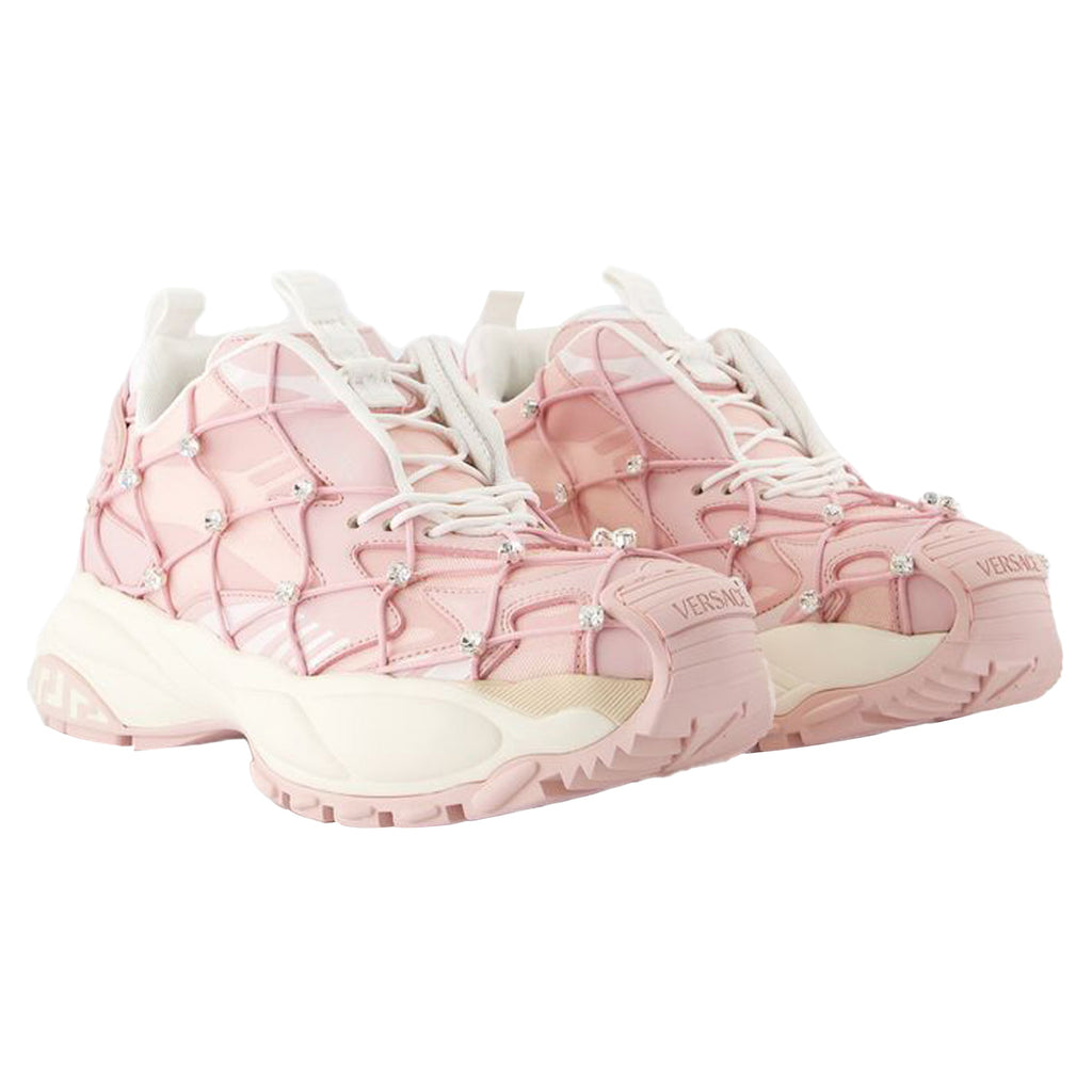Women's Sneakers - Versace - Leather - Pink