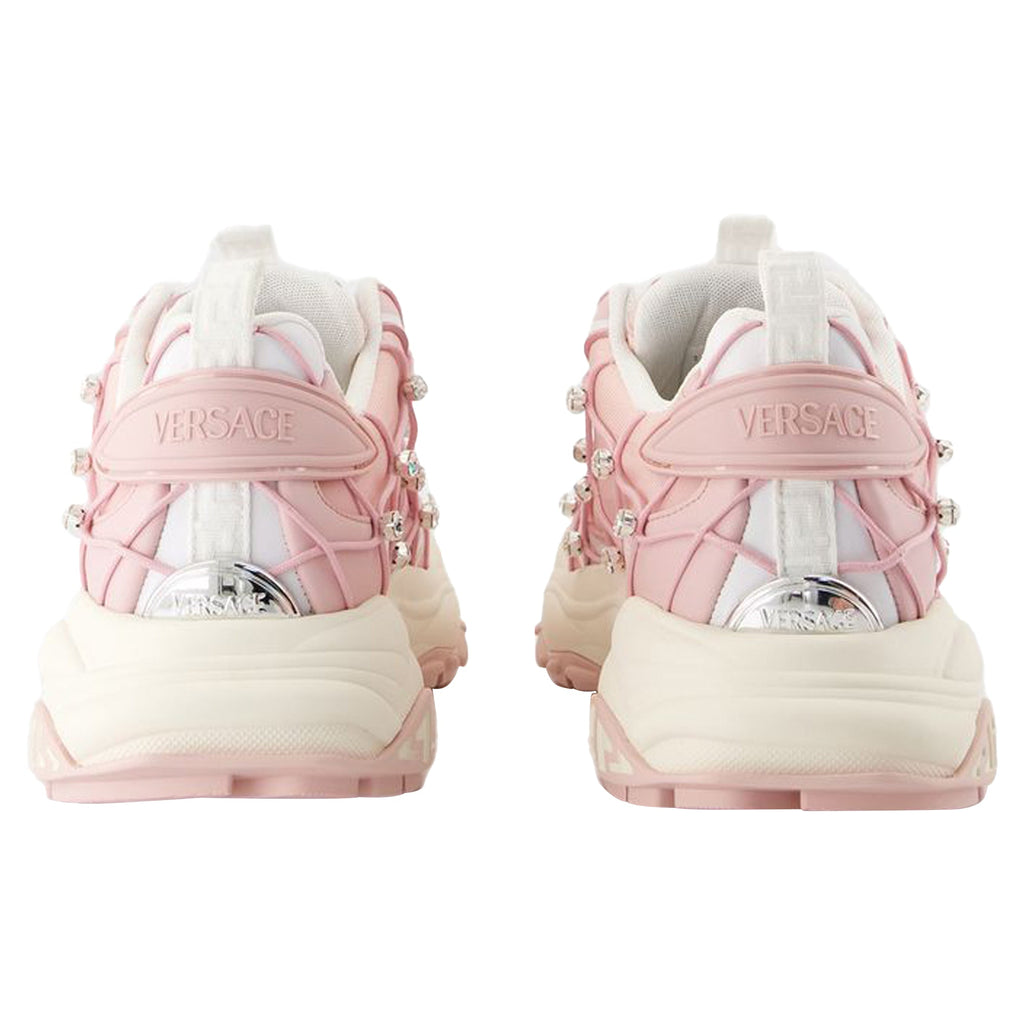 Women's Sneakers - Versace - Leather - Pink