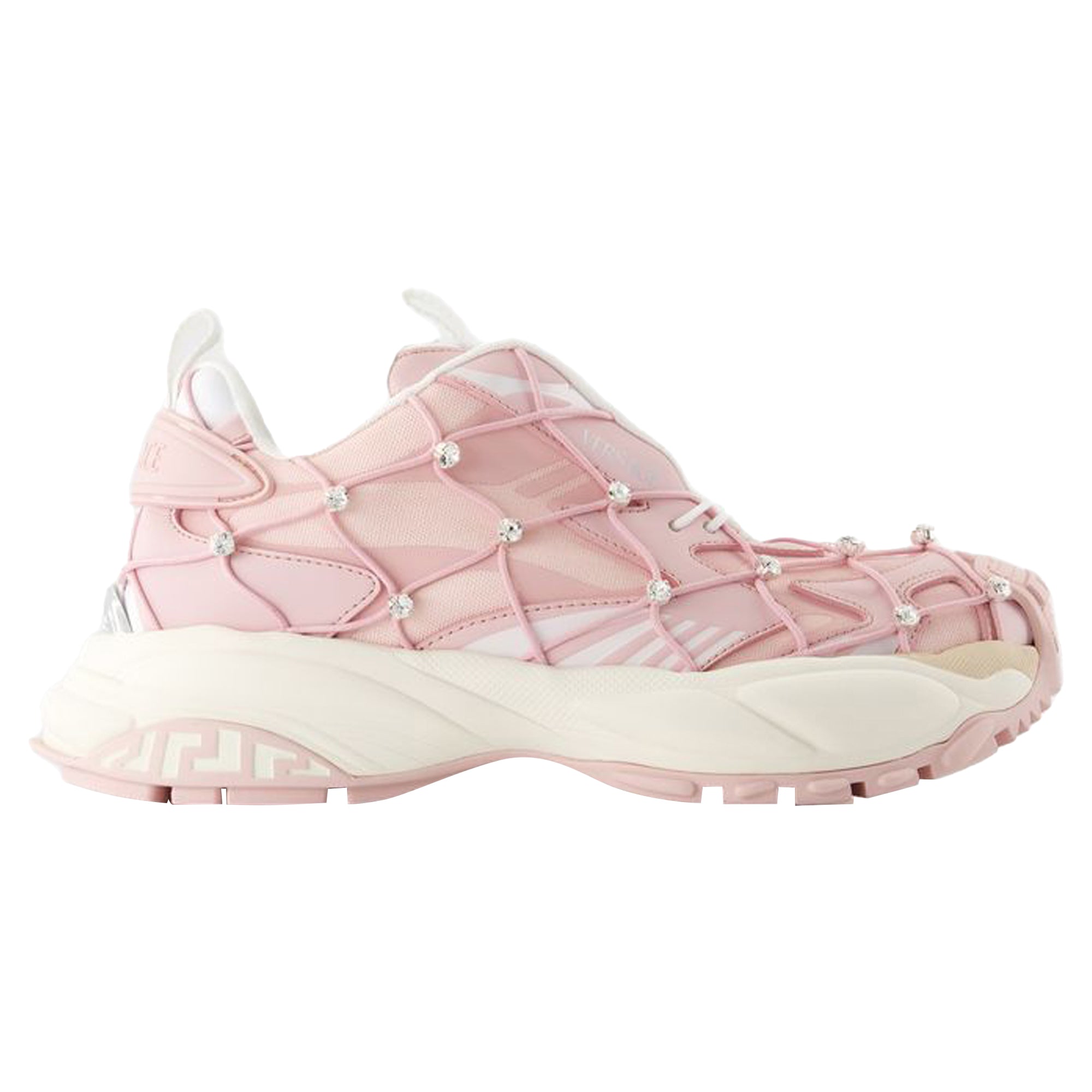 Women's Sneakers - Versace - Leather - Pink