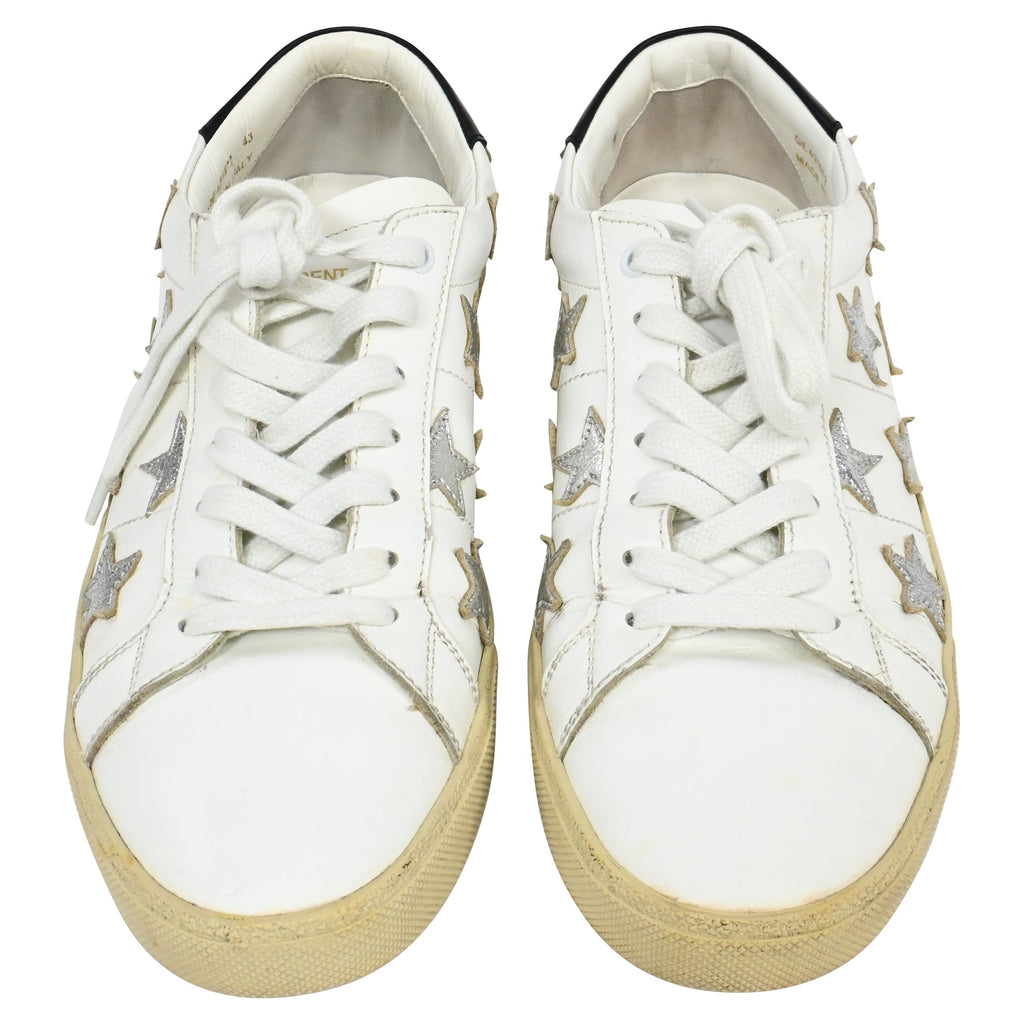 Saint Laurent Court Classic SL/06 Sneakers in White Leather