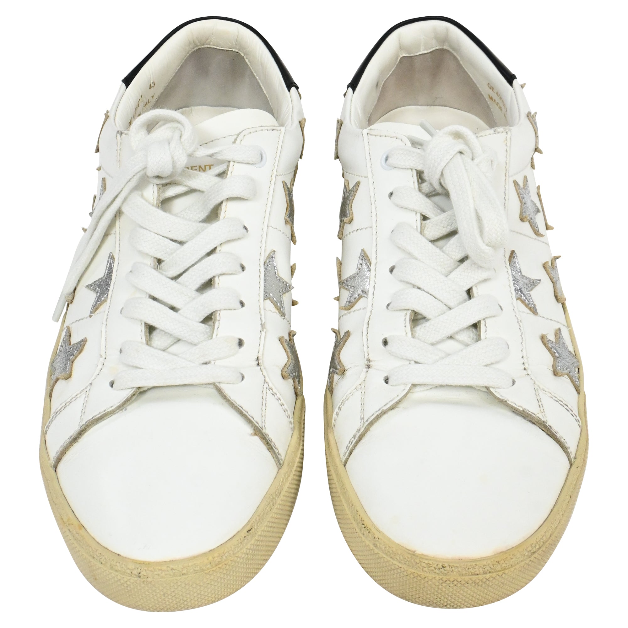 Saint Laurent Court Classic SL/06 Sneakers in White Leather