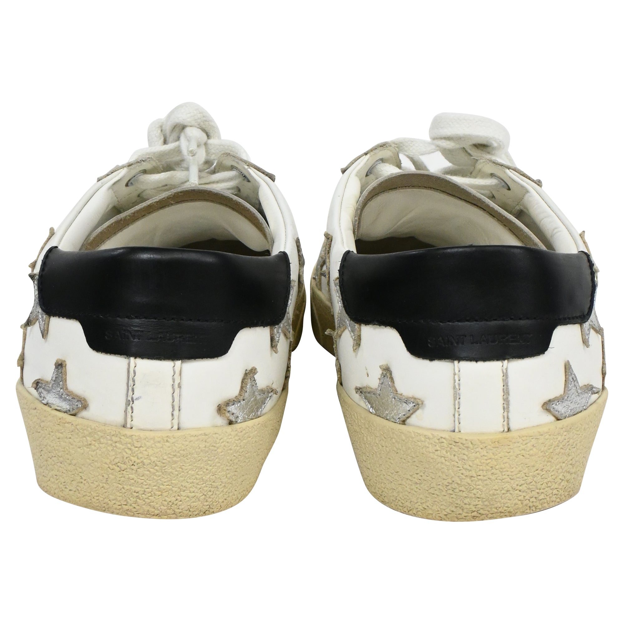 Saint Laurent Court Classic SL/06 Sneakers in White Leather