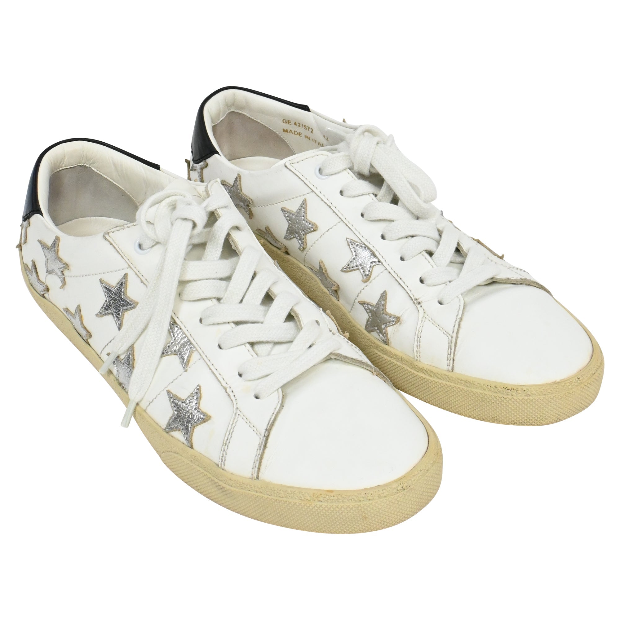 Saint Laurent Court Classic SL/06 Sneakers in White Leather