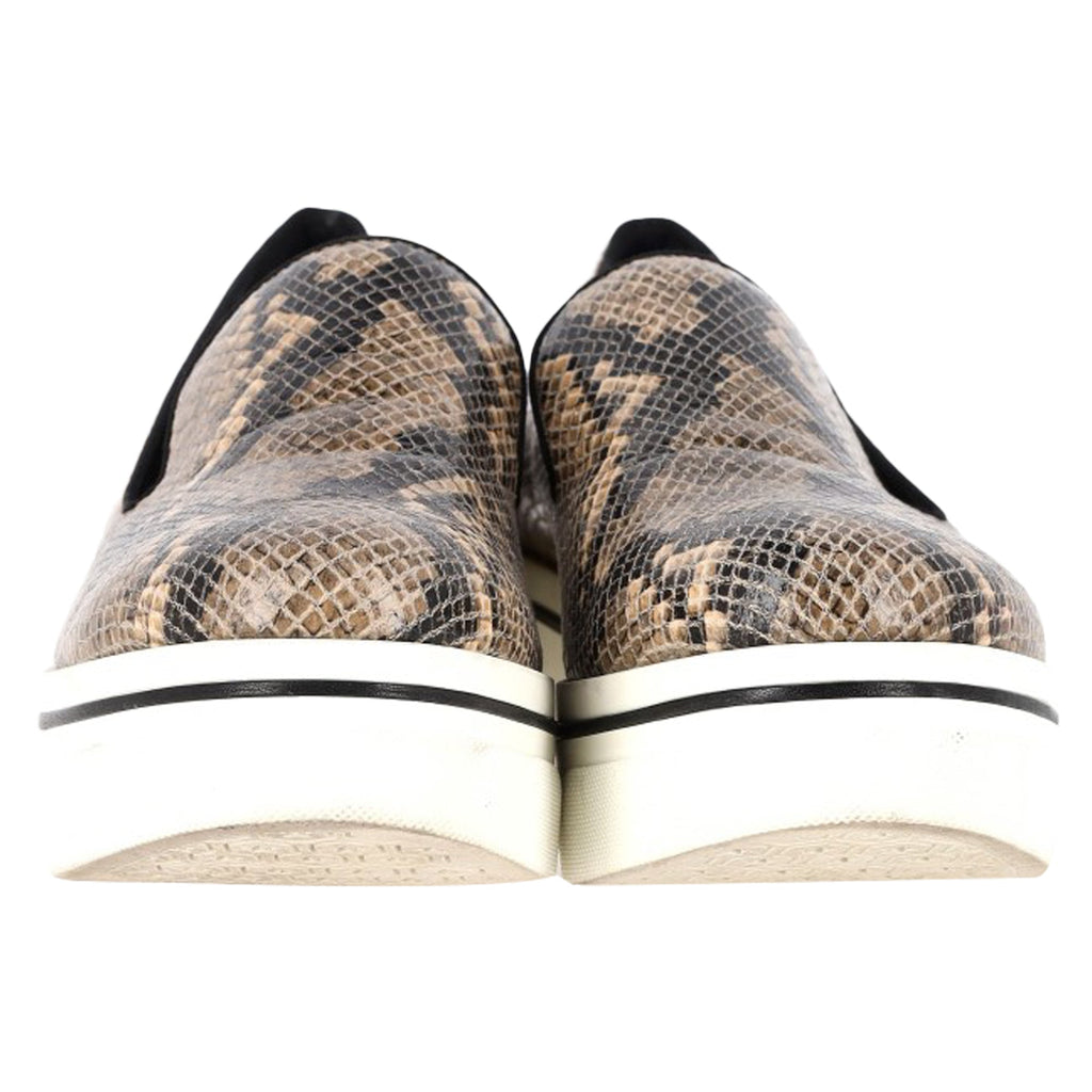 Stella McCartney Faux Python Platform Slip On Sneakers in Animal Print Leather