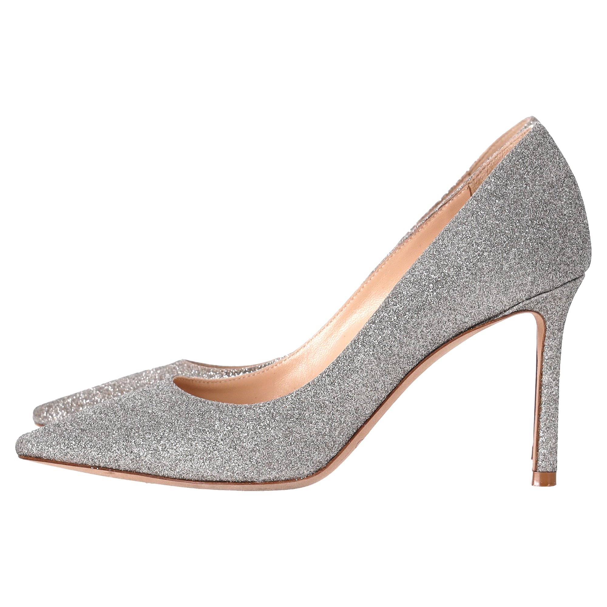 Women's Jimmy Choo Romy Pumps in Silver Glitter
