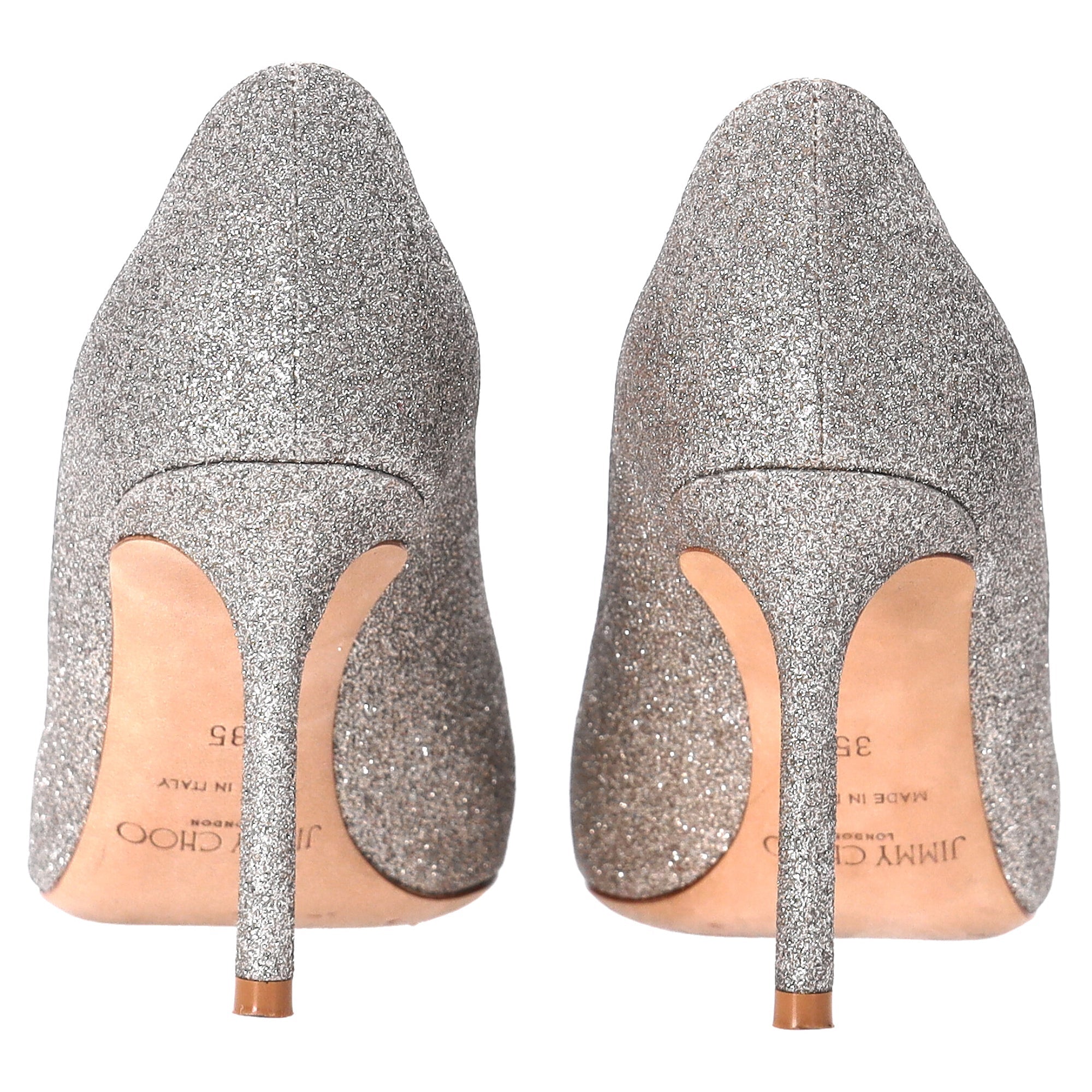 Women's Jimmy Choo Romy Pumps in Silver Glitter