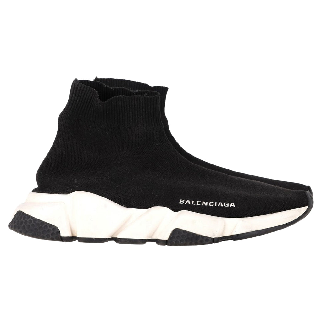 Women's Balenciaga Speed Trainer Shoes in Black Polyester