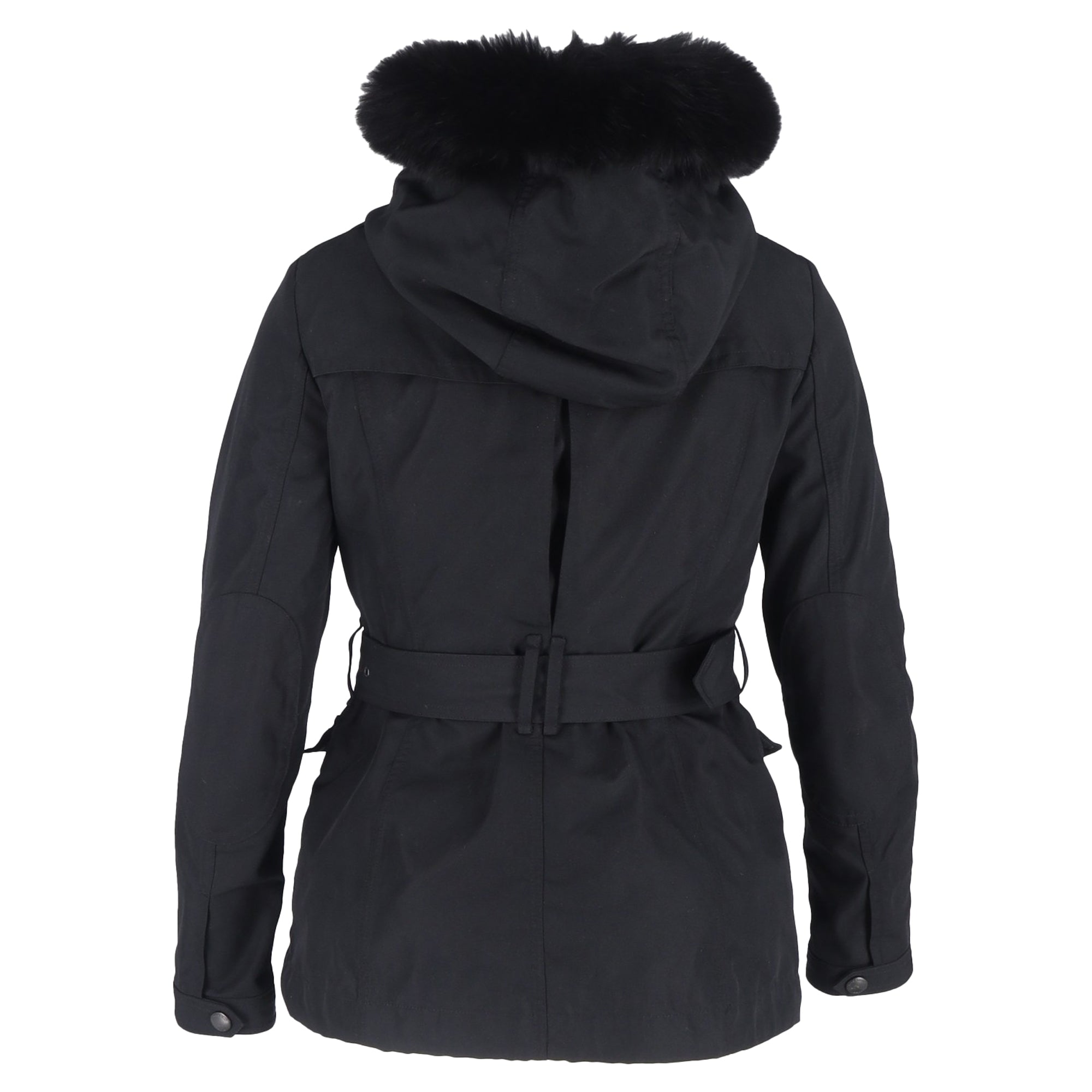 Burberry Brit Cloverdale Parka Jacket with Removable Vest in Black Polyester
